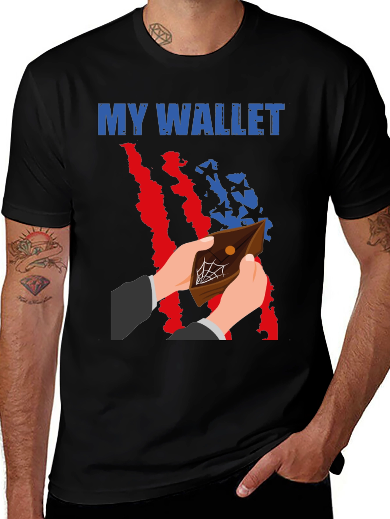 Empty Wallet T-Shirt - Humorous Design