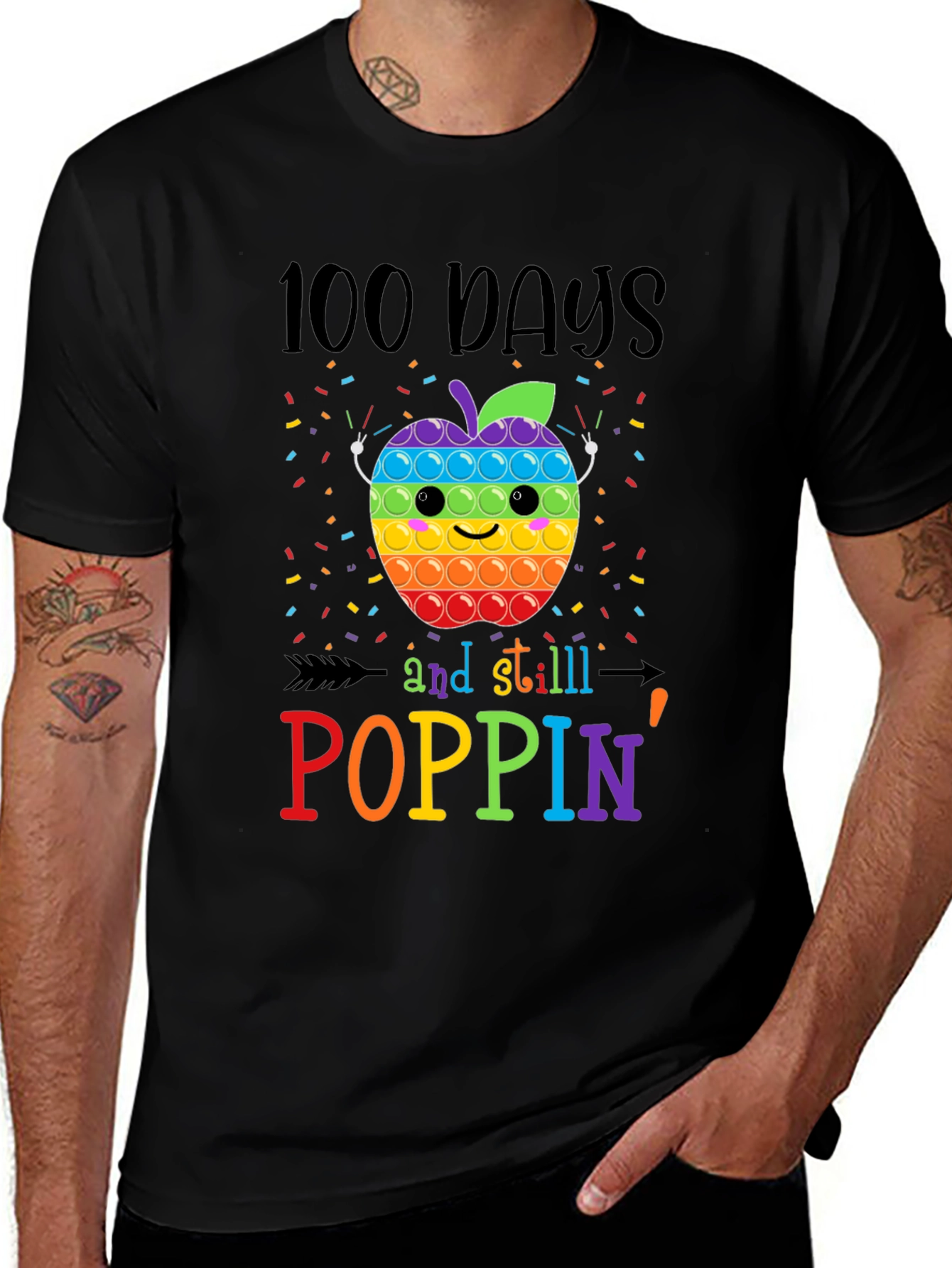 Variant 5 of 100 Days Poppin' Apple T-Shirt