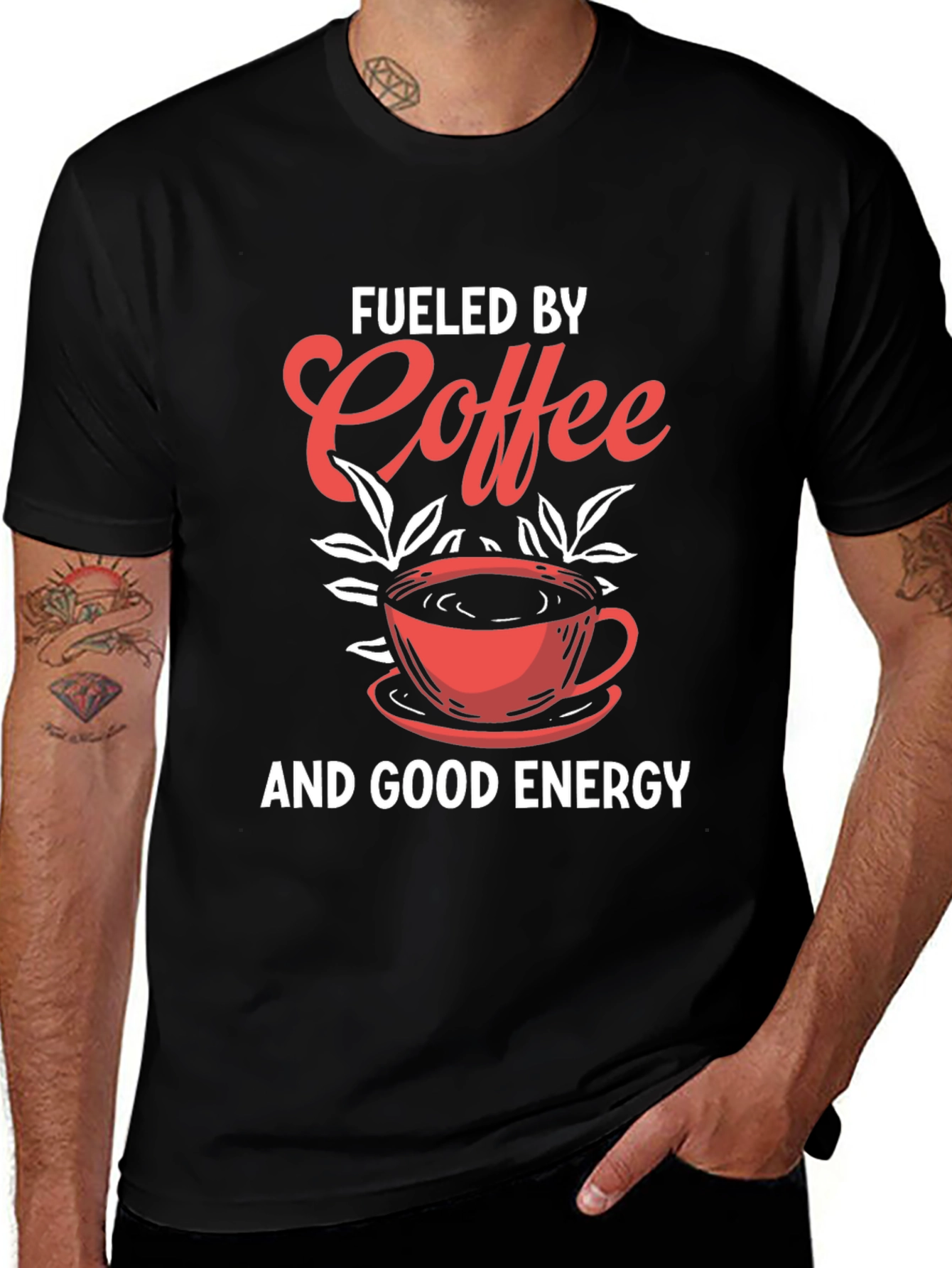 Variant 6 of Fueled By Coffee Graphic Tee