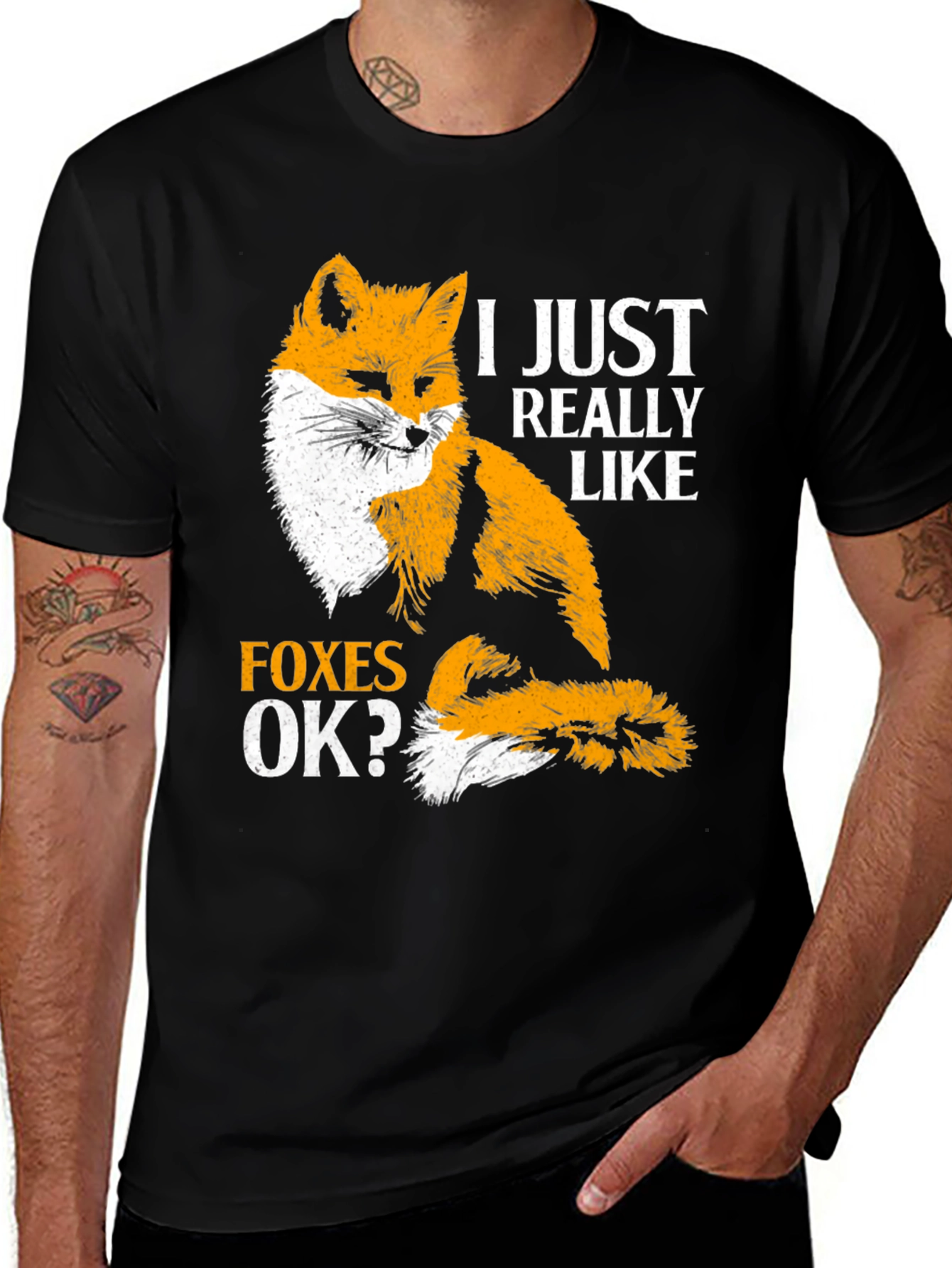 Variant 11 of Fox Lover T-Shirt - I Just Really Like Foxes, OK?