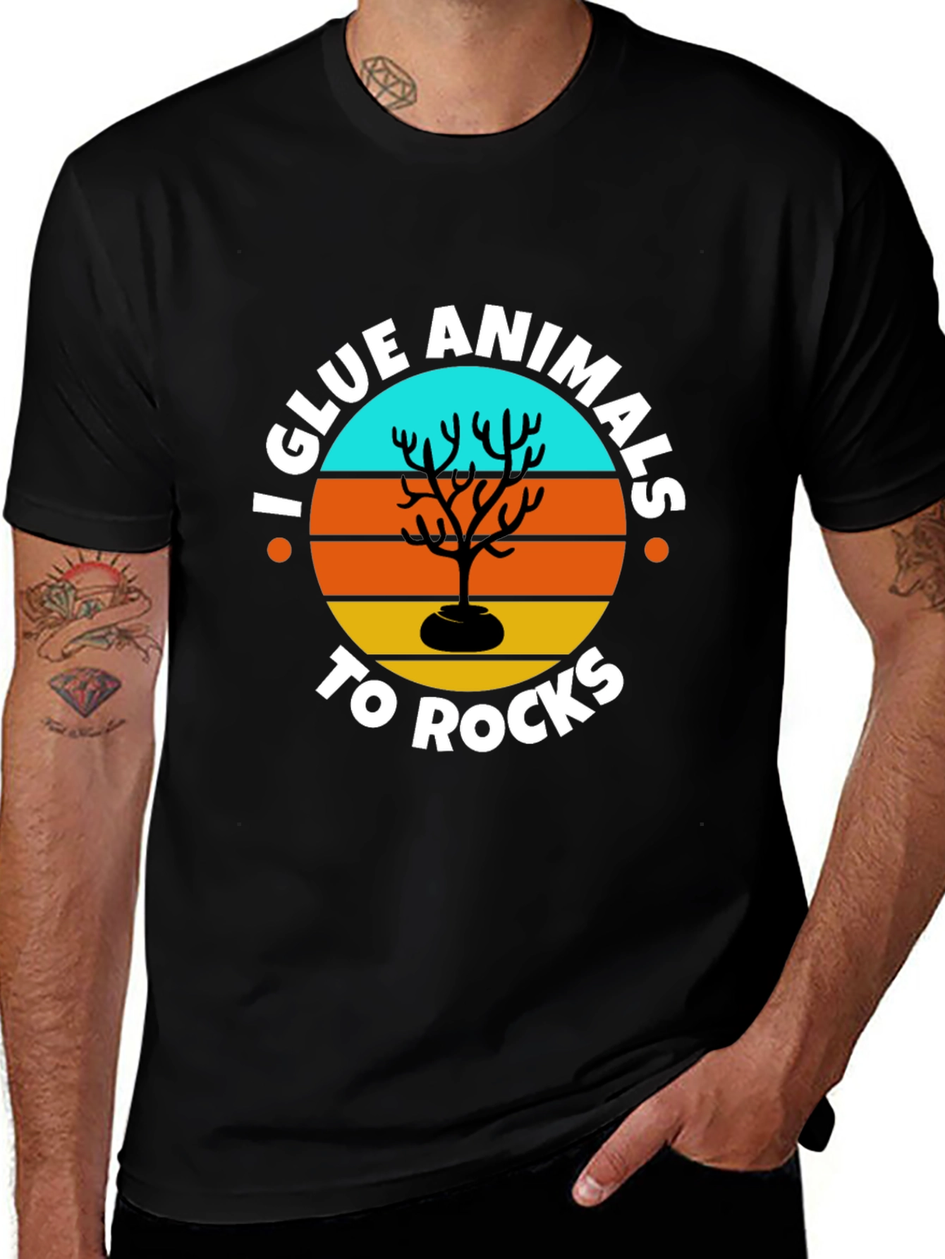 Variant 22 of I Glue Animals to Rocks Graphic Tee