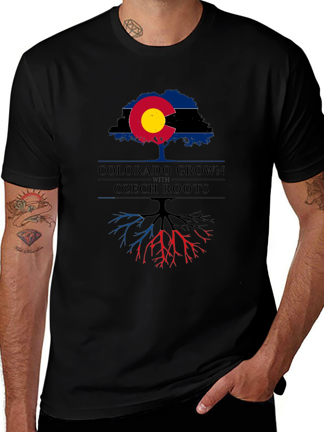 Colorado Grown with Czech Roots T-Shirt