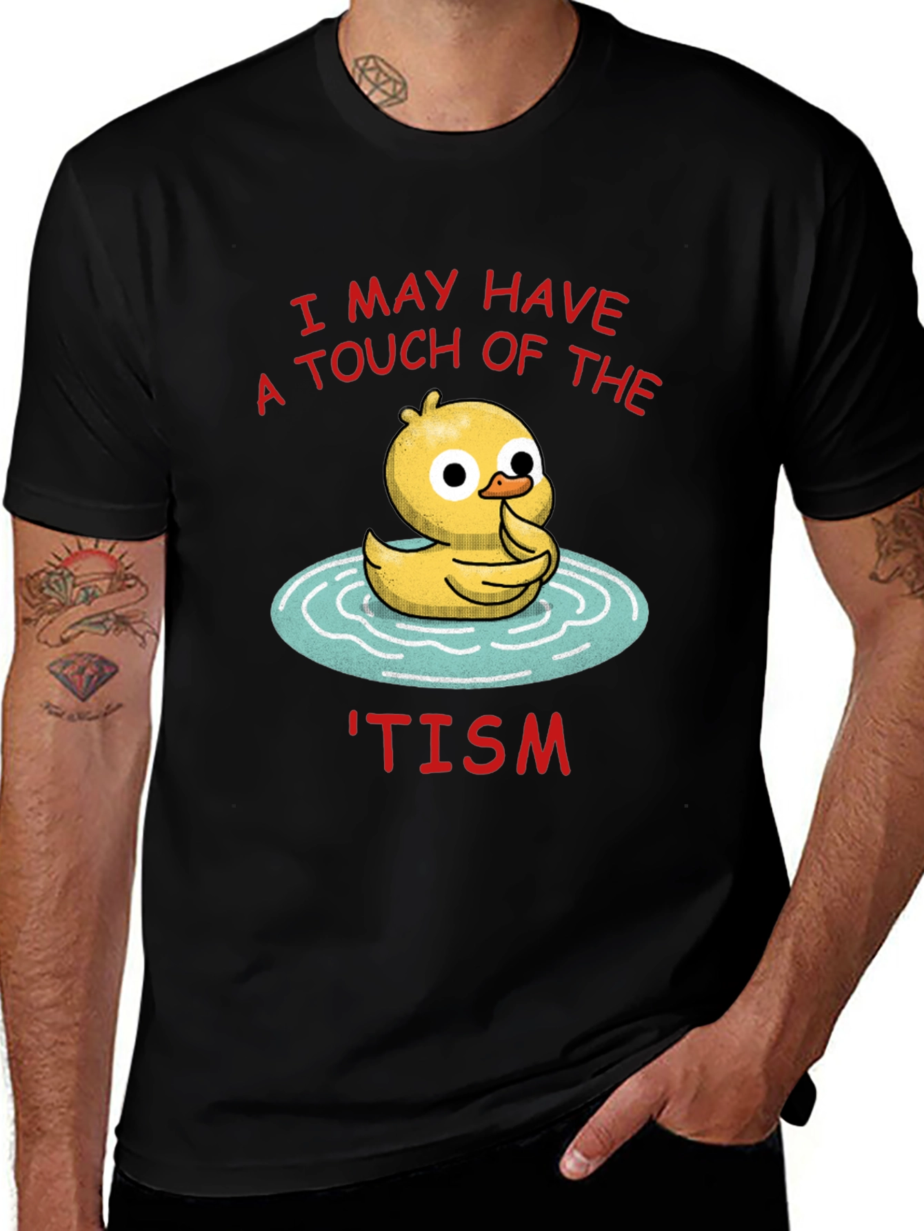 Variant 29 of Quirky 'Tism Duck Graphic Tee
