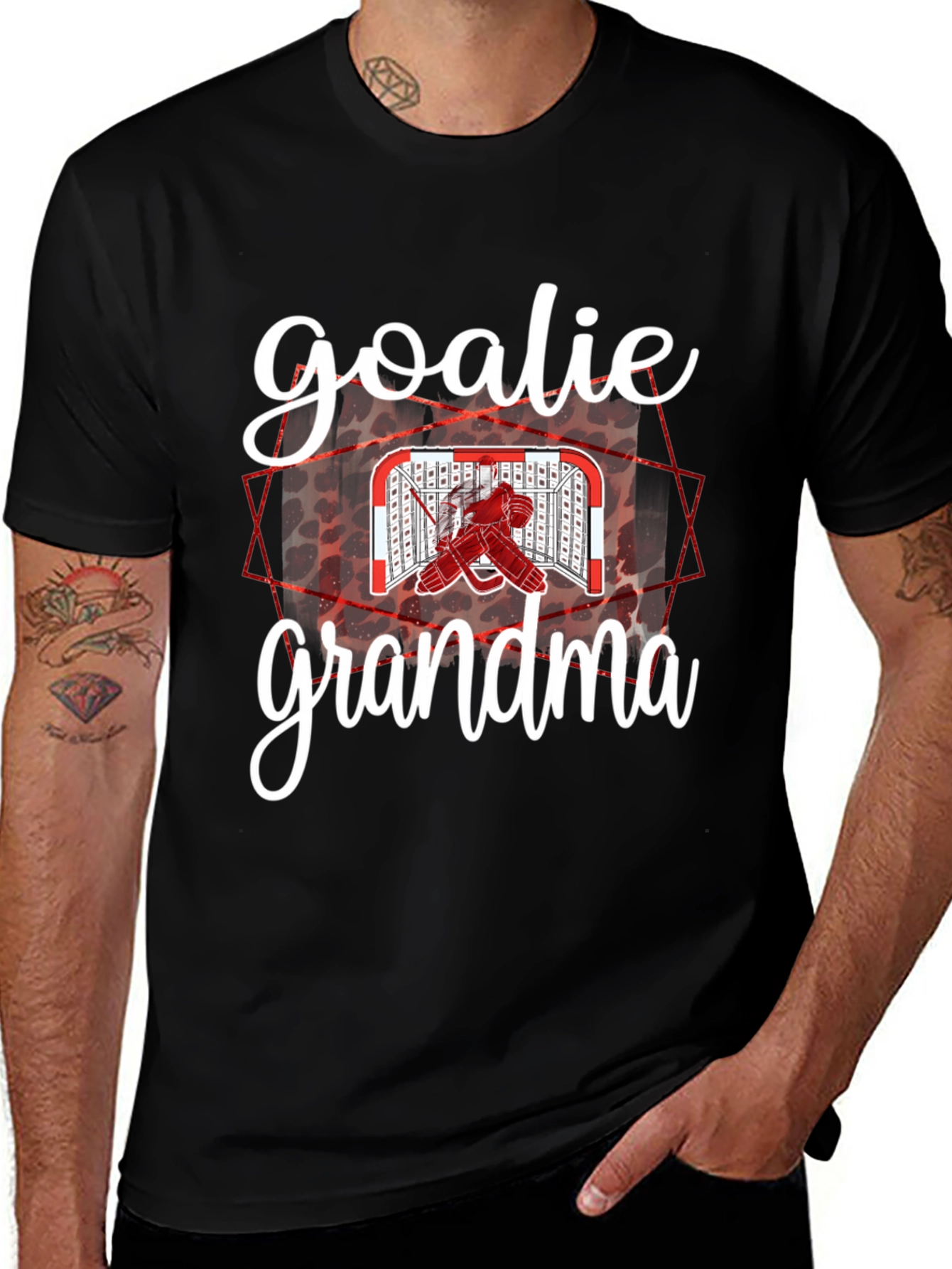 Variant 18 of Goalie Grandma Hockey T-Shirt