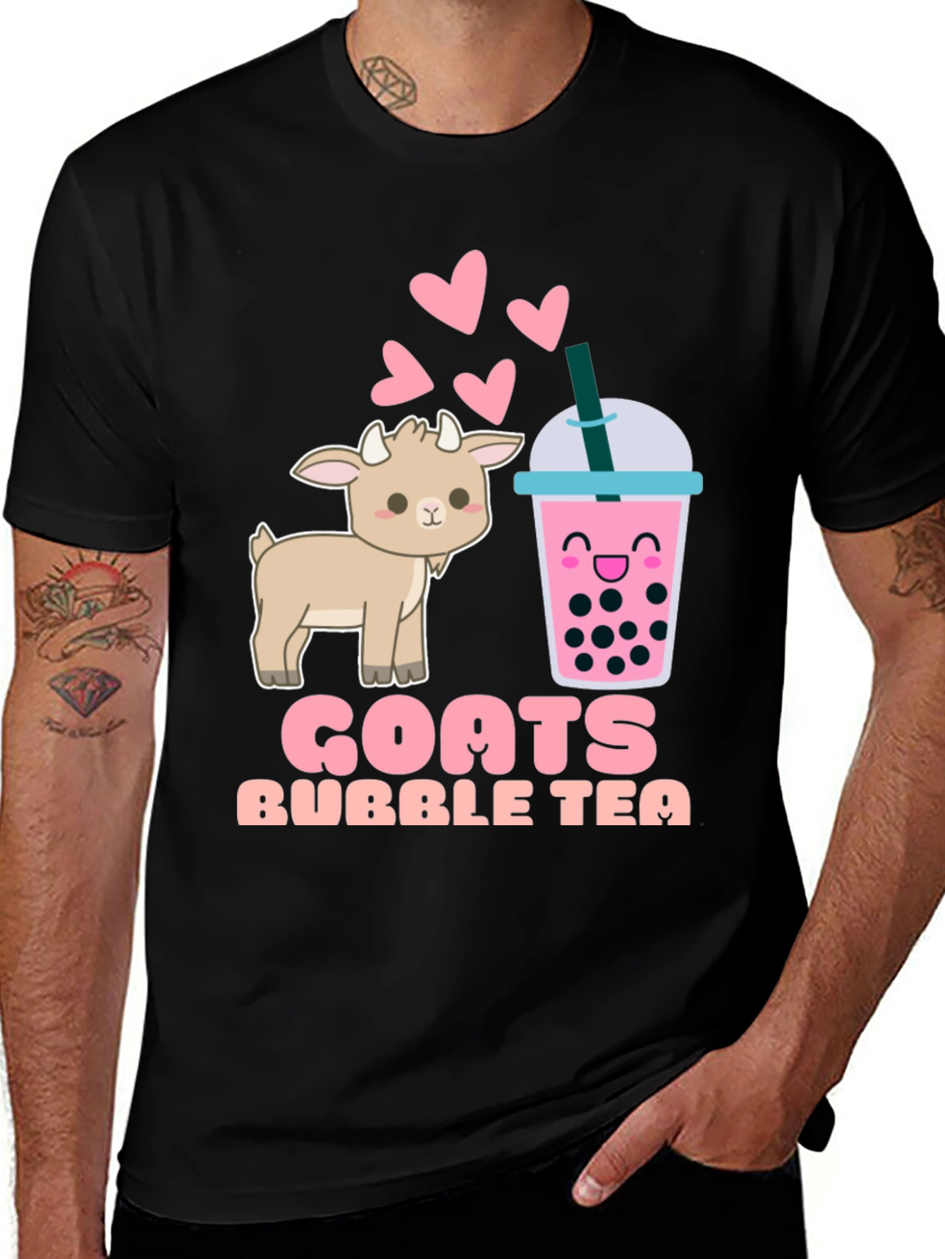 Variant 20 of Goats Bubble Tea T-Shirt Cute Kawaii Boba Tee