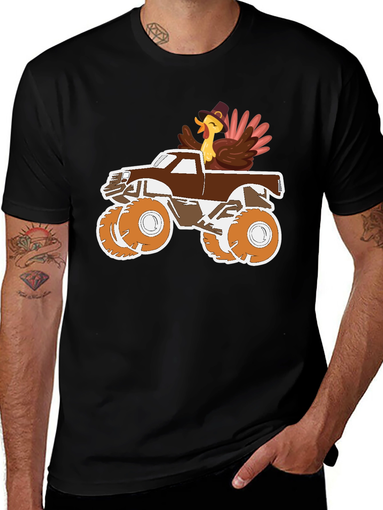 Variant 5 of Turkey Monster Truck Graphic Tee