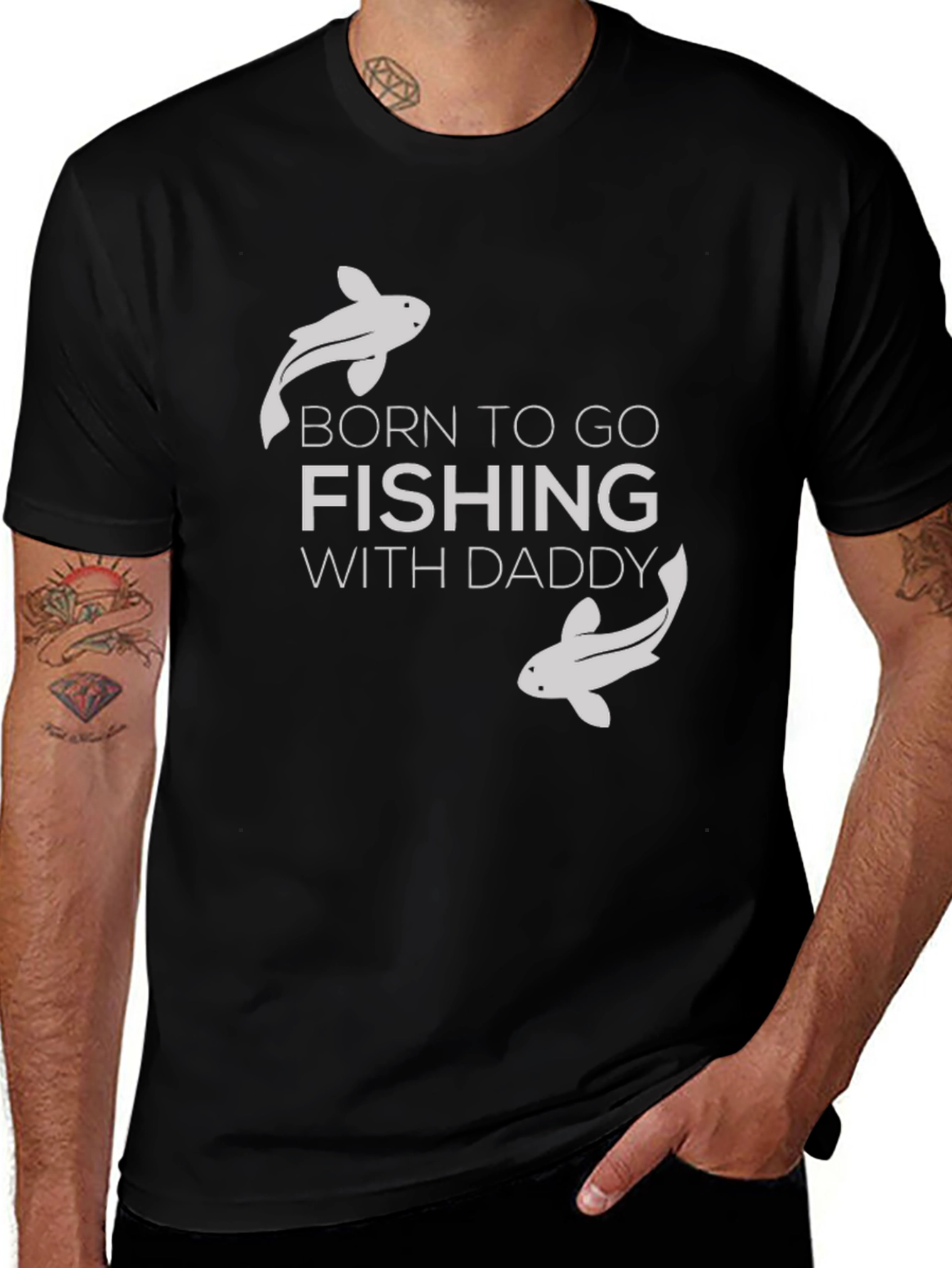 Variant 29 of Born to Fish with Daddy T-Shirt