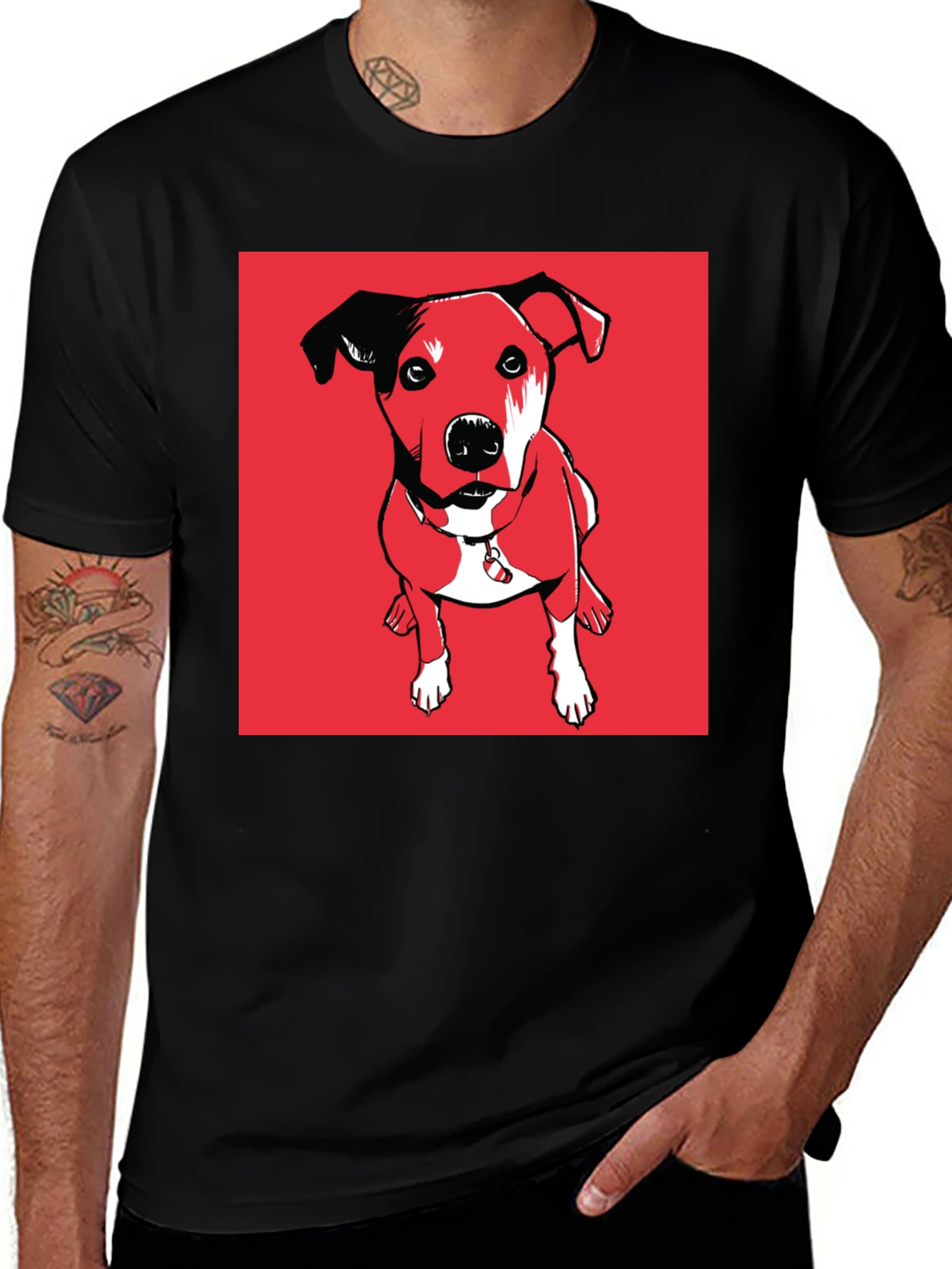 Variant 18 of Dog Portrait Graphic Tee - Unique Pet Lover's T-Shirt