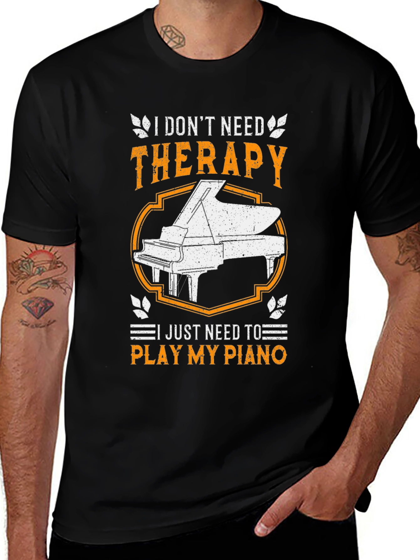 Variant 15 of Piano Therapy T-Shirt - Musician Gift
