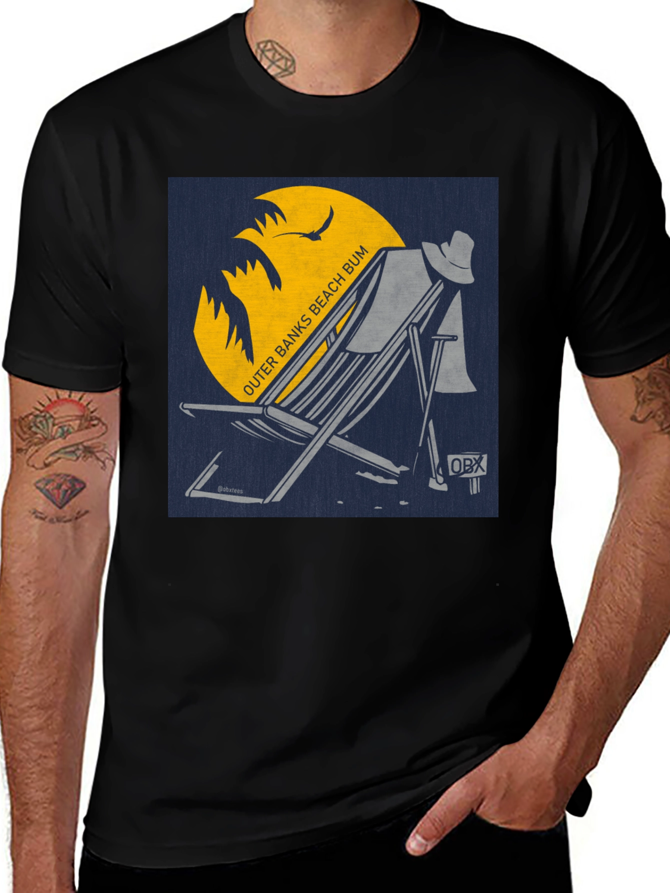 Variant 12 of Outer Banks Beach Bum Graphic T-Shirt