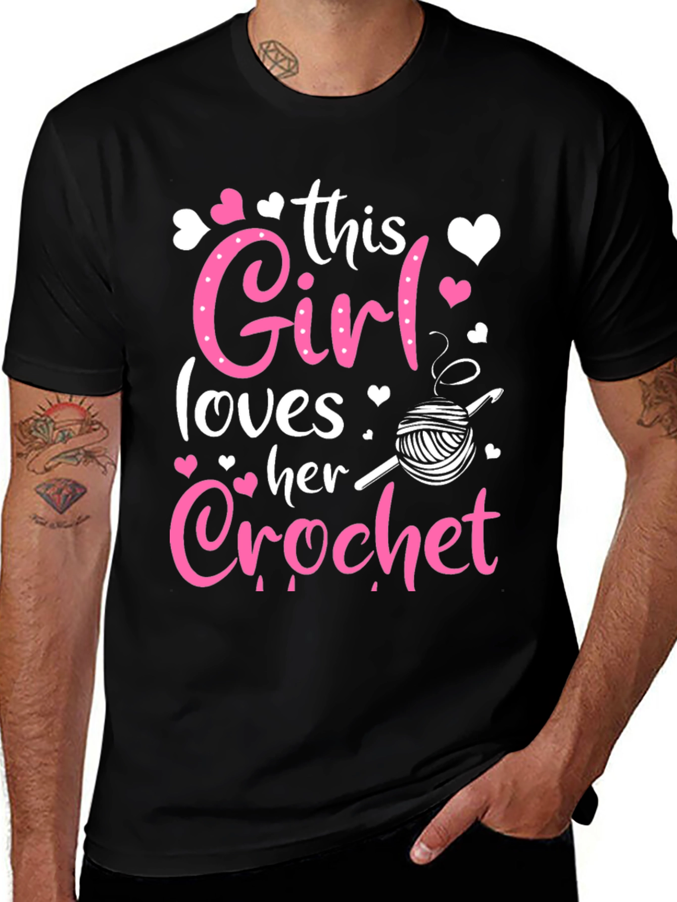 Variant 17 of This Girl Loves Crochet T-Shirt