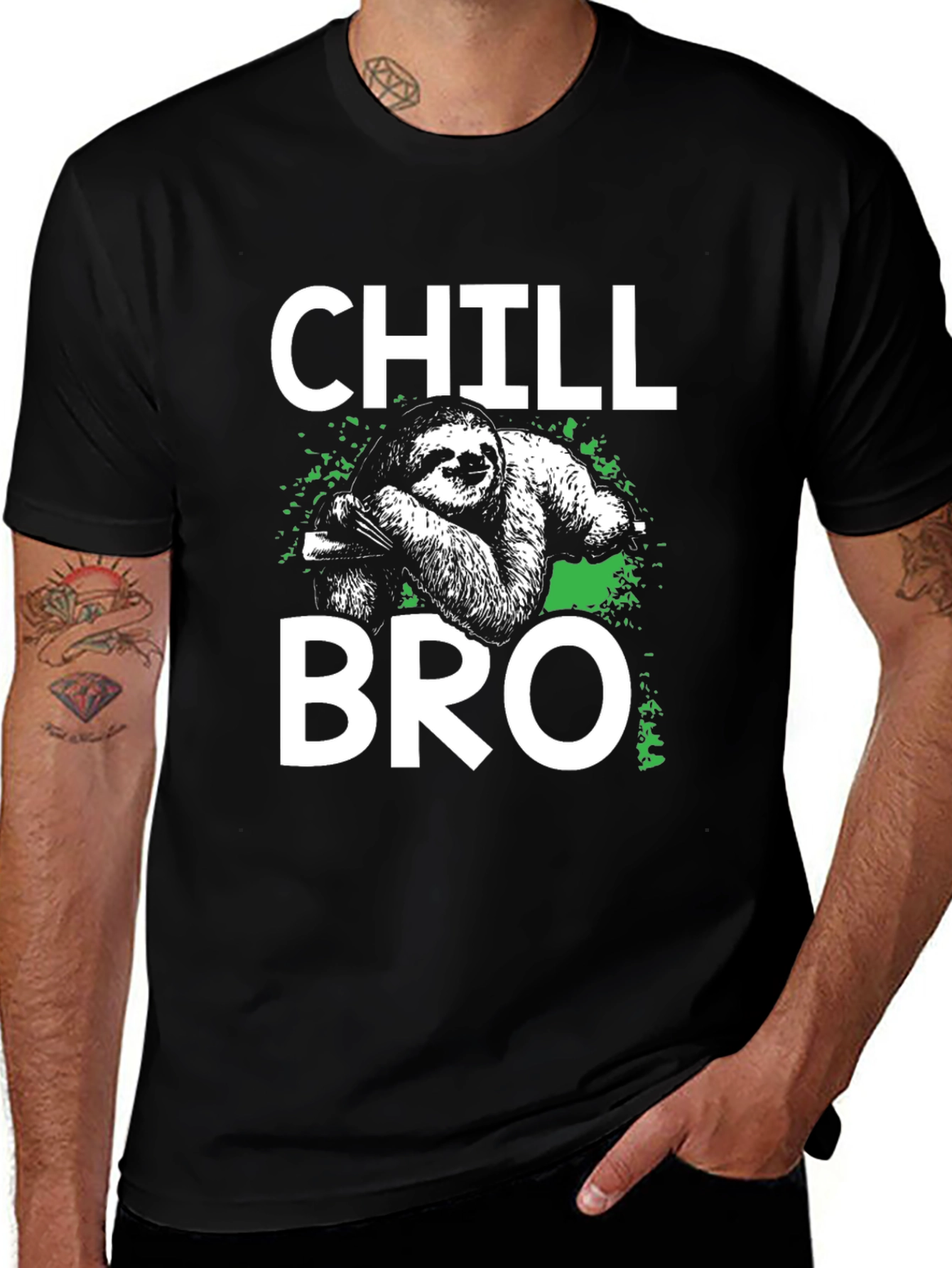 Variant 27 of Chill Bro Sloth Graphic T-Shirt