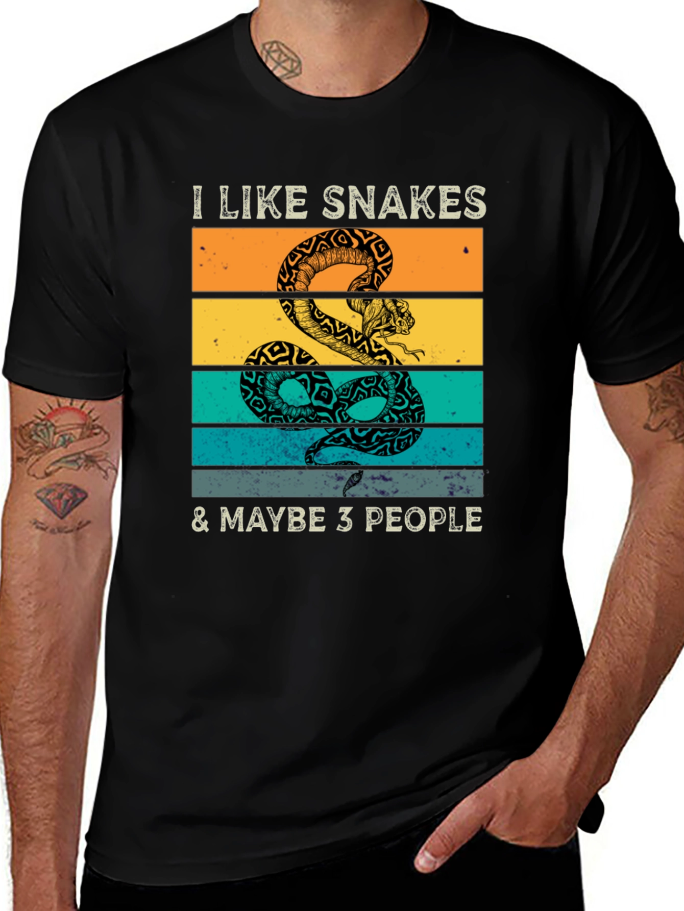 Variant 16 of I Like Snakes T-Shirt - Funny Graphic Tee
