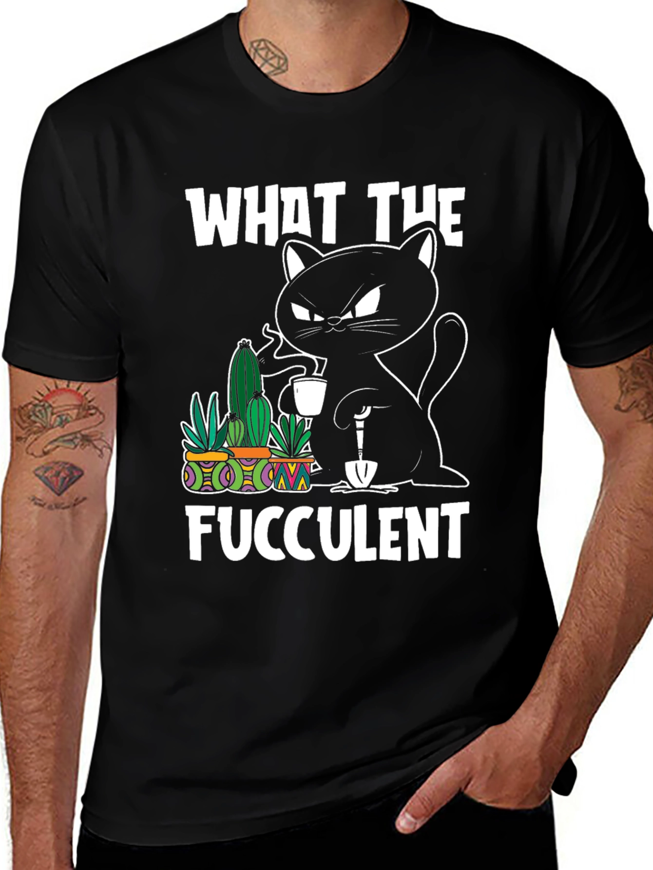 Variant 22 of What the Fucculent Cat T-Shirt