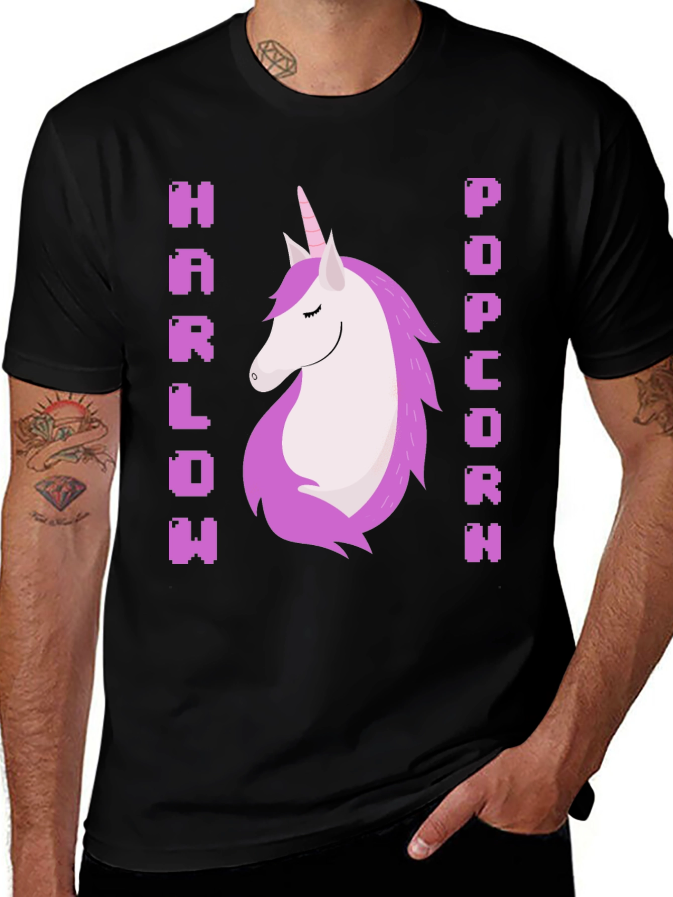 Variant 4 of Harlow Popcorn Unicorn T-Shirt