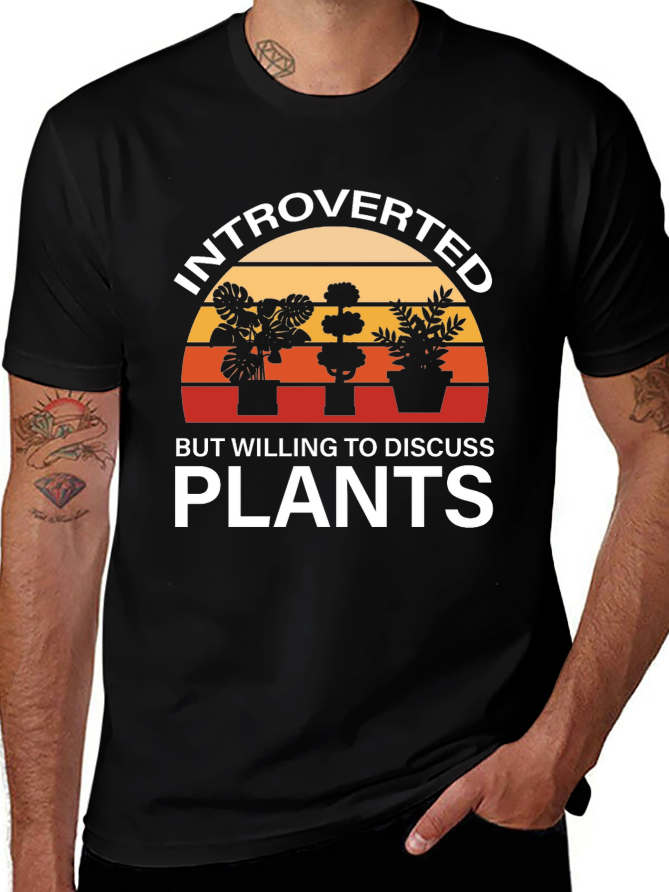 Variant 20 of Introverted Plant Lover T-Shirt