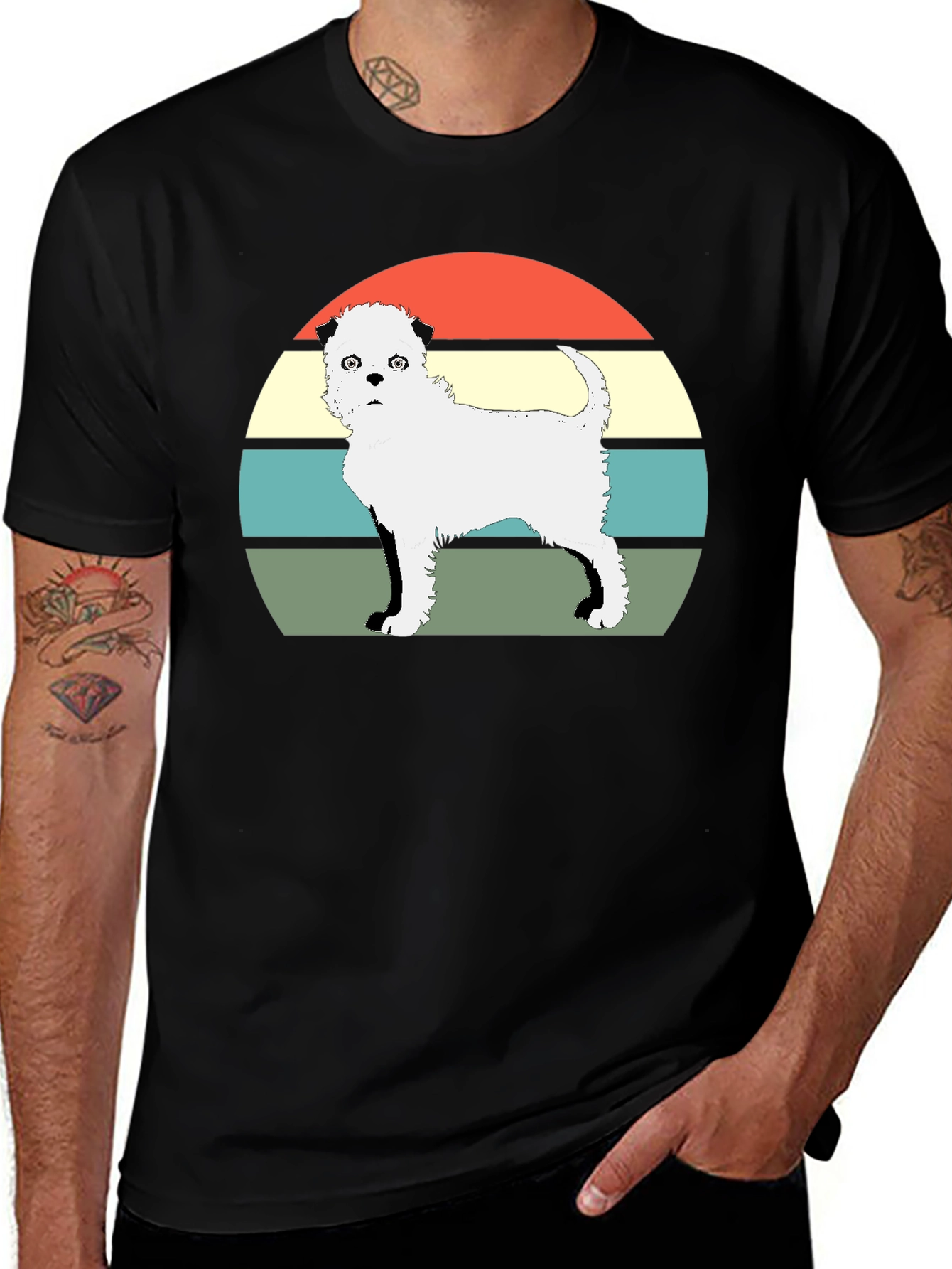 Variant 16 of Retro Dog T-Shirt - Unique Graphic Tee