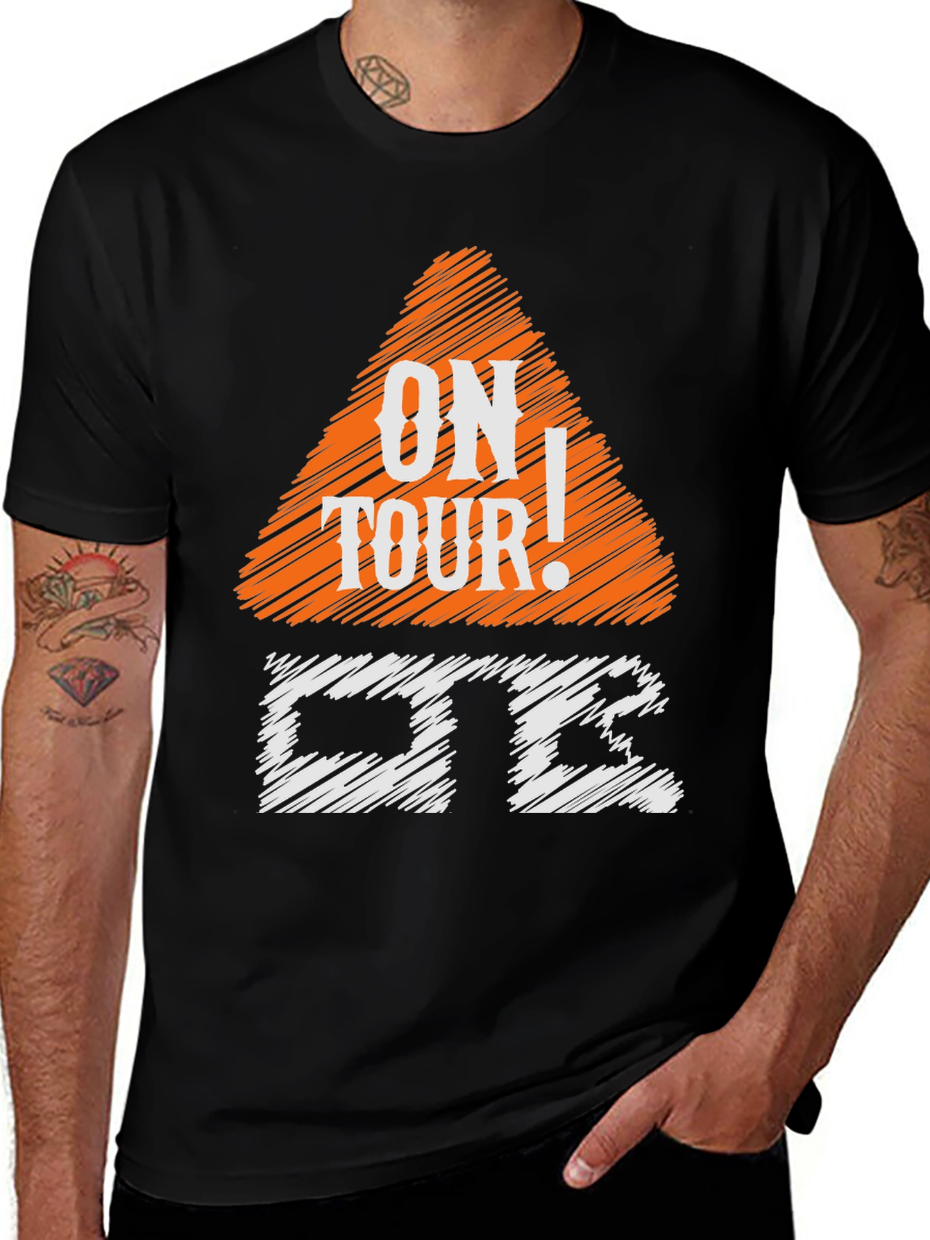 Variant 13 of On Tour Graphic Tee - Stylish Black Cotton T-Shirt