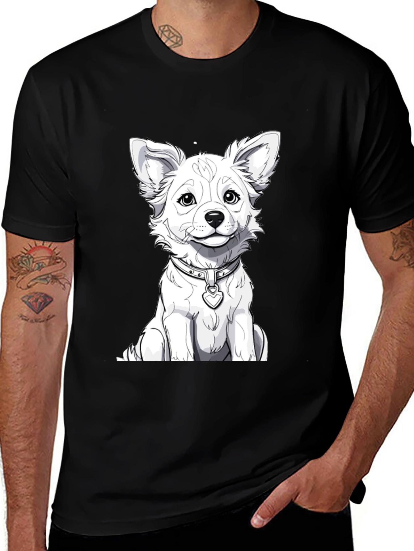 Variant 5 of Cute Puppy Dog Graphic T-Shirt