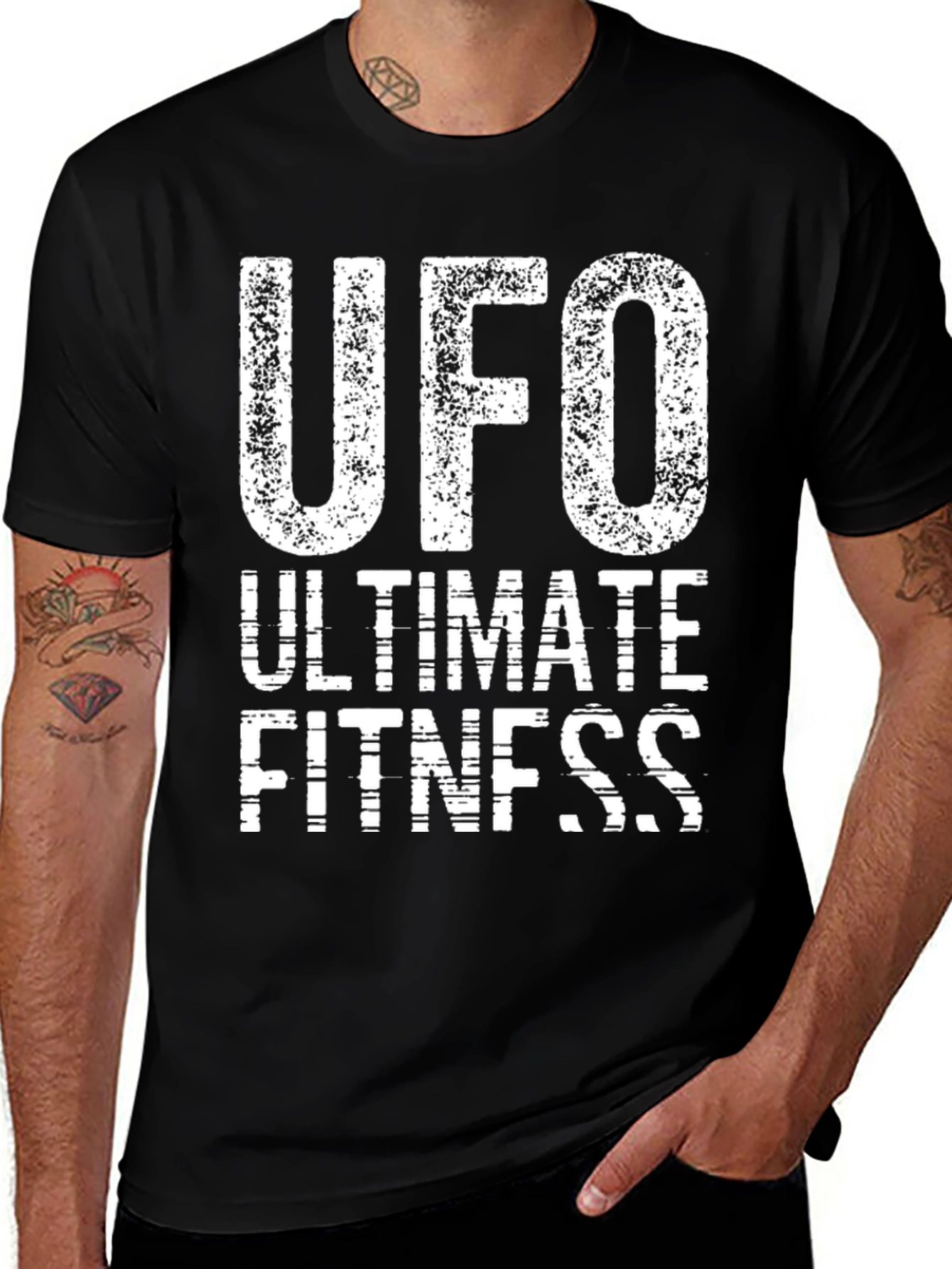 Variant 27 of UFO Ultimate Fitness Black T-Shirt