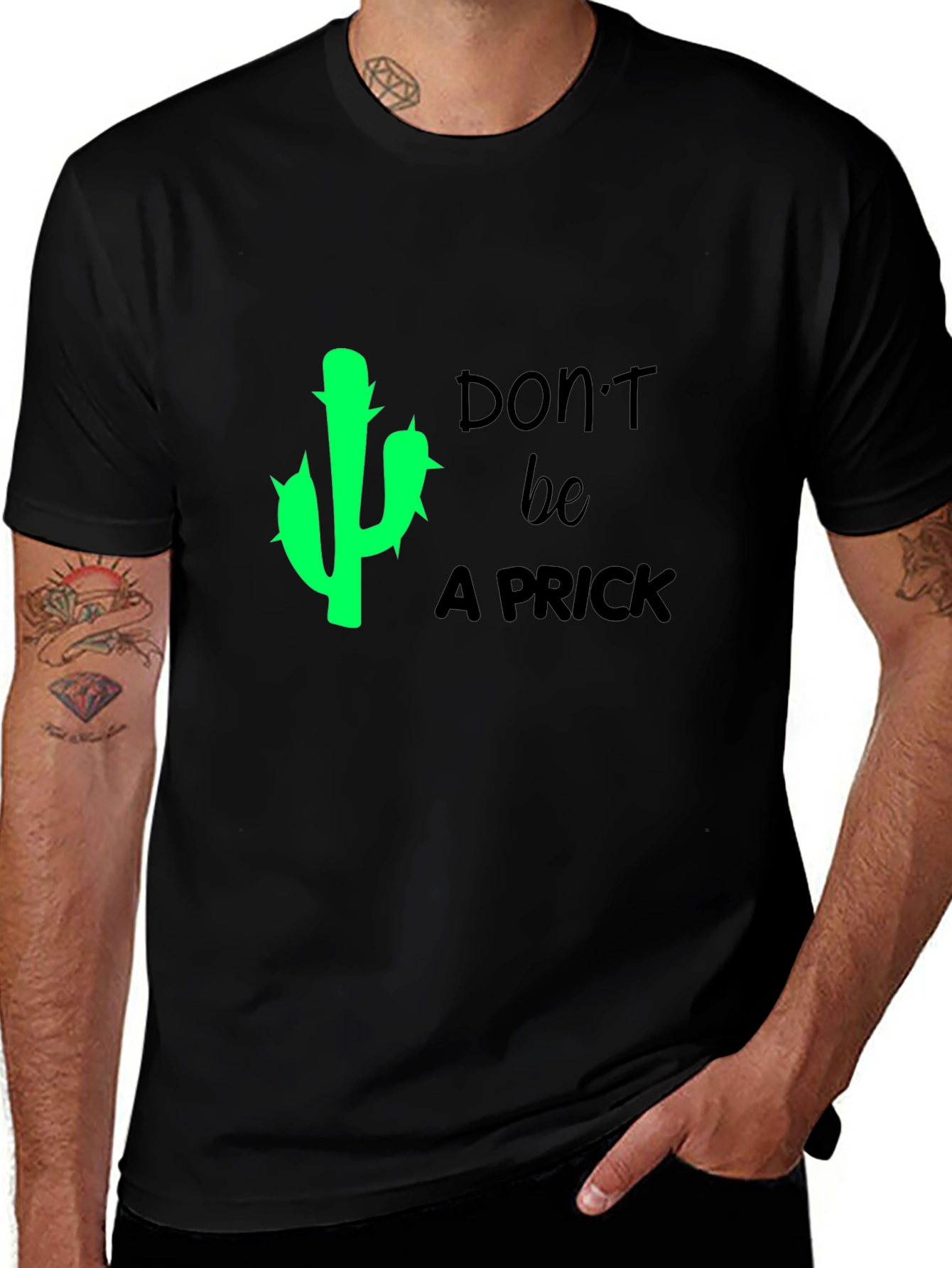 Variant 18 of Don't Be a Prick - Funny Cactus Graphic T-Shirt