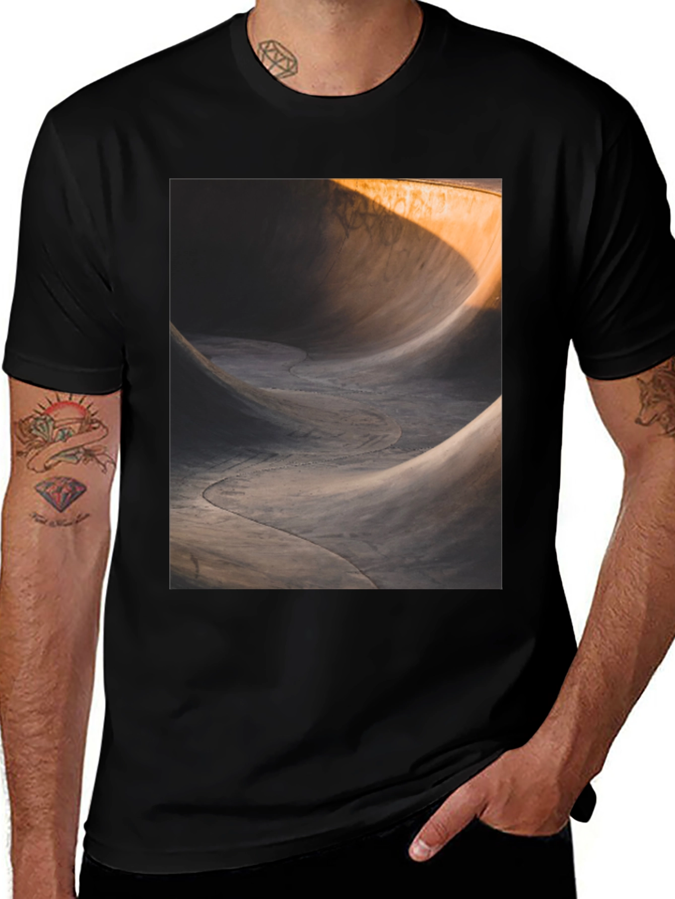 Variant 12 of Concrete Wave Black Tee