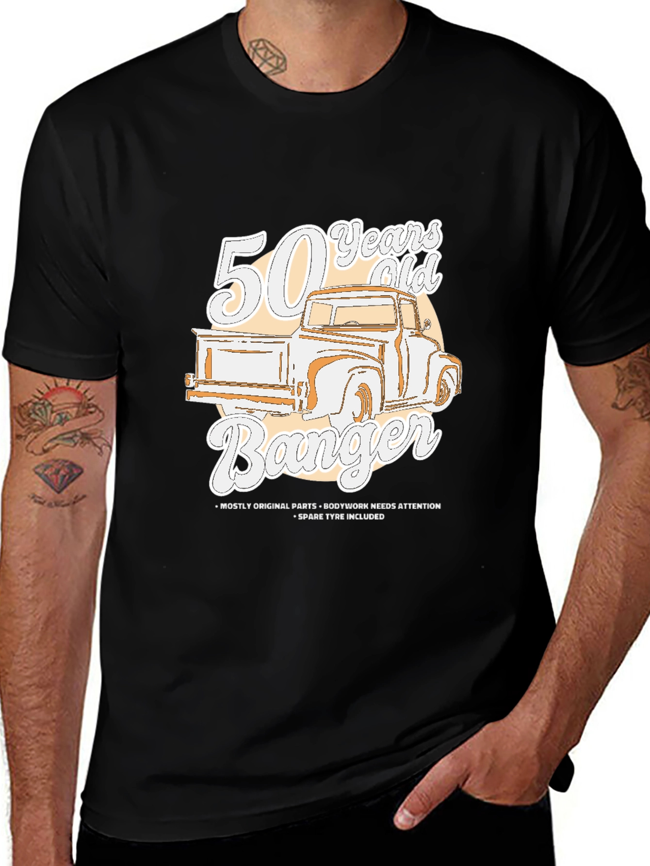 Variant 15 of 50 Years Old Banger Truck Graphic Tee