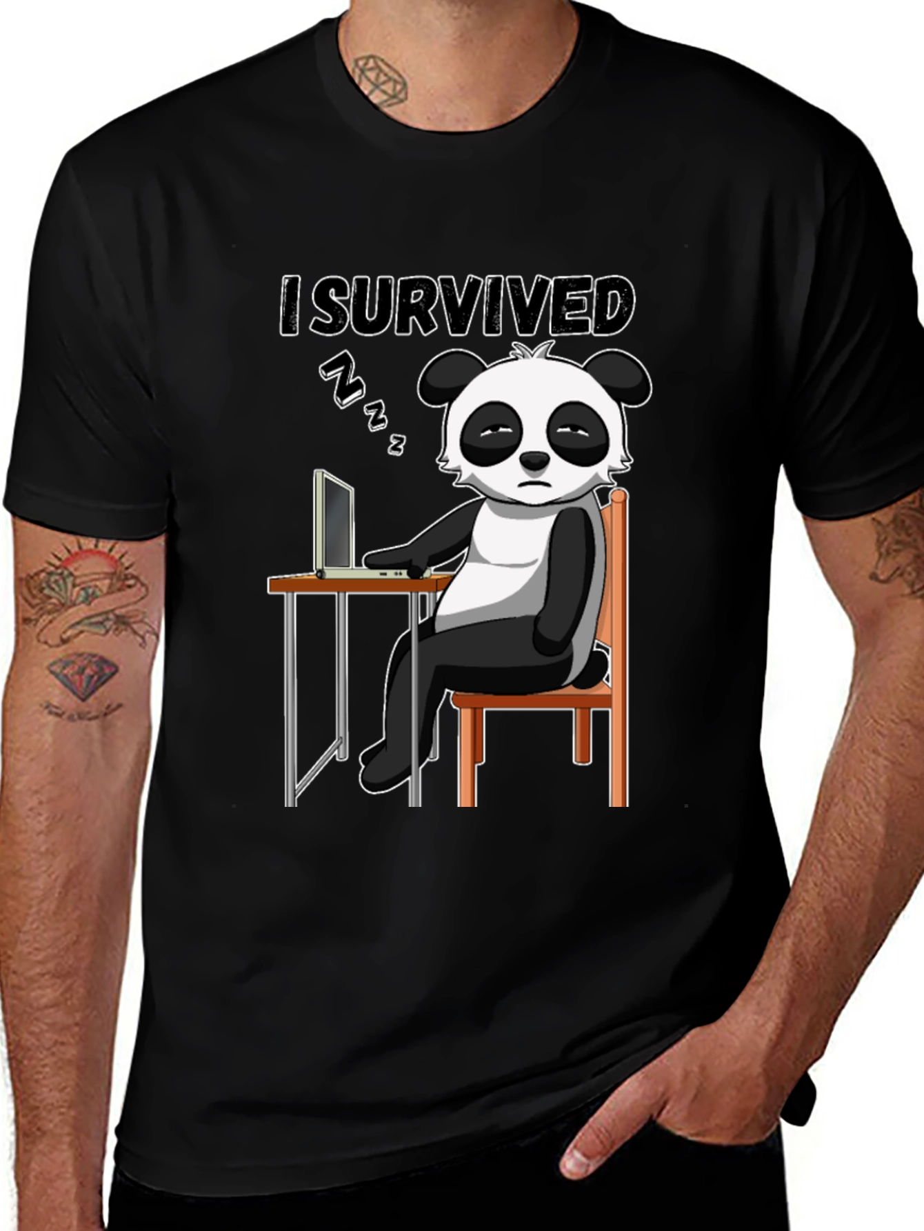 I Survived Panda T-Shirt