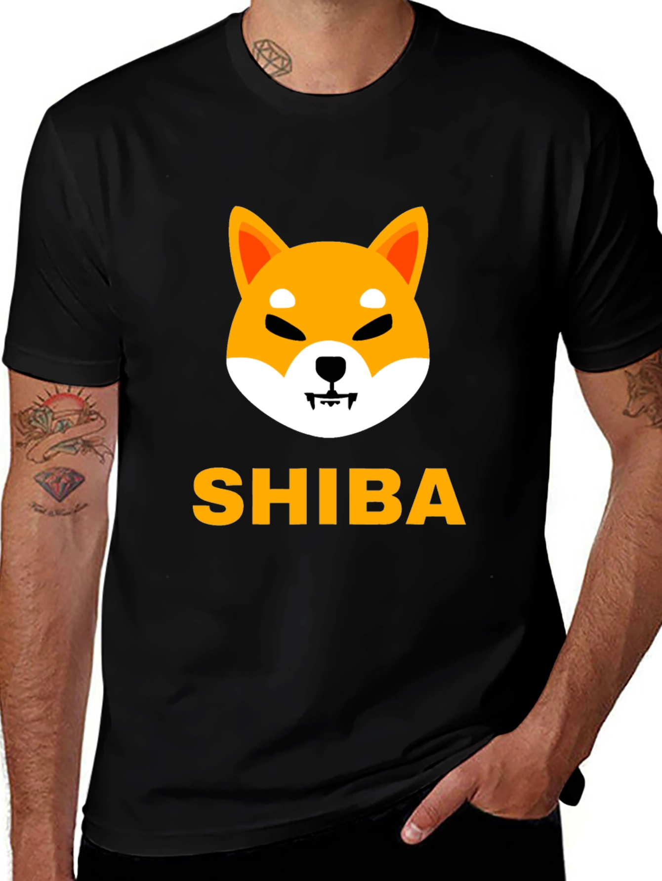 Shiba Inu Crypto Black T-Shirt