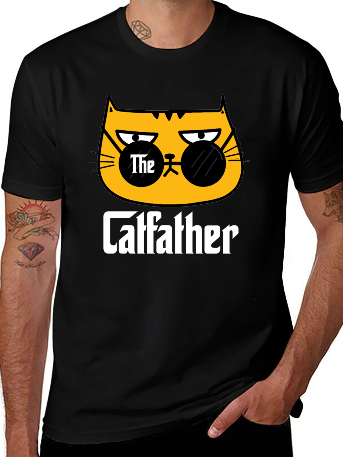 Variant 29 of The Calfother Cat Graphic T-Shirt