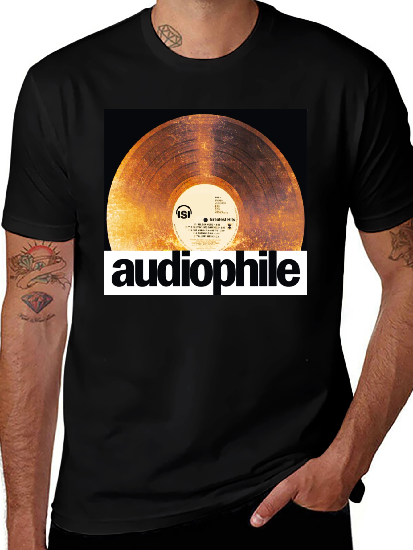 Variant 18 of Audiophile Vinyl Record T-Shirt