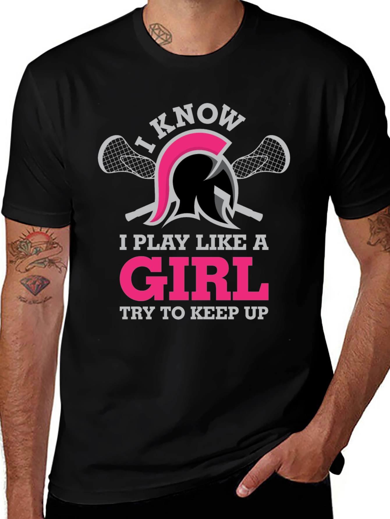 I Play Like A Girl Lacrosse T-Shirt