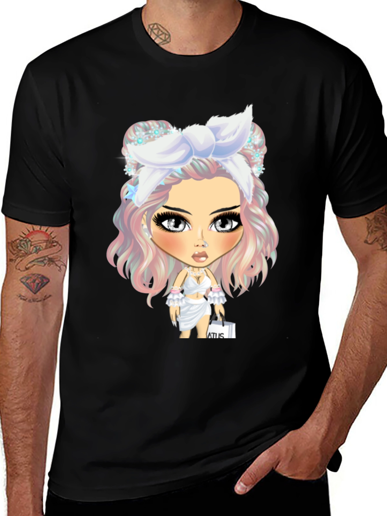 Variant 2 of Stylish Graphic Tee - Cartoon Character