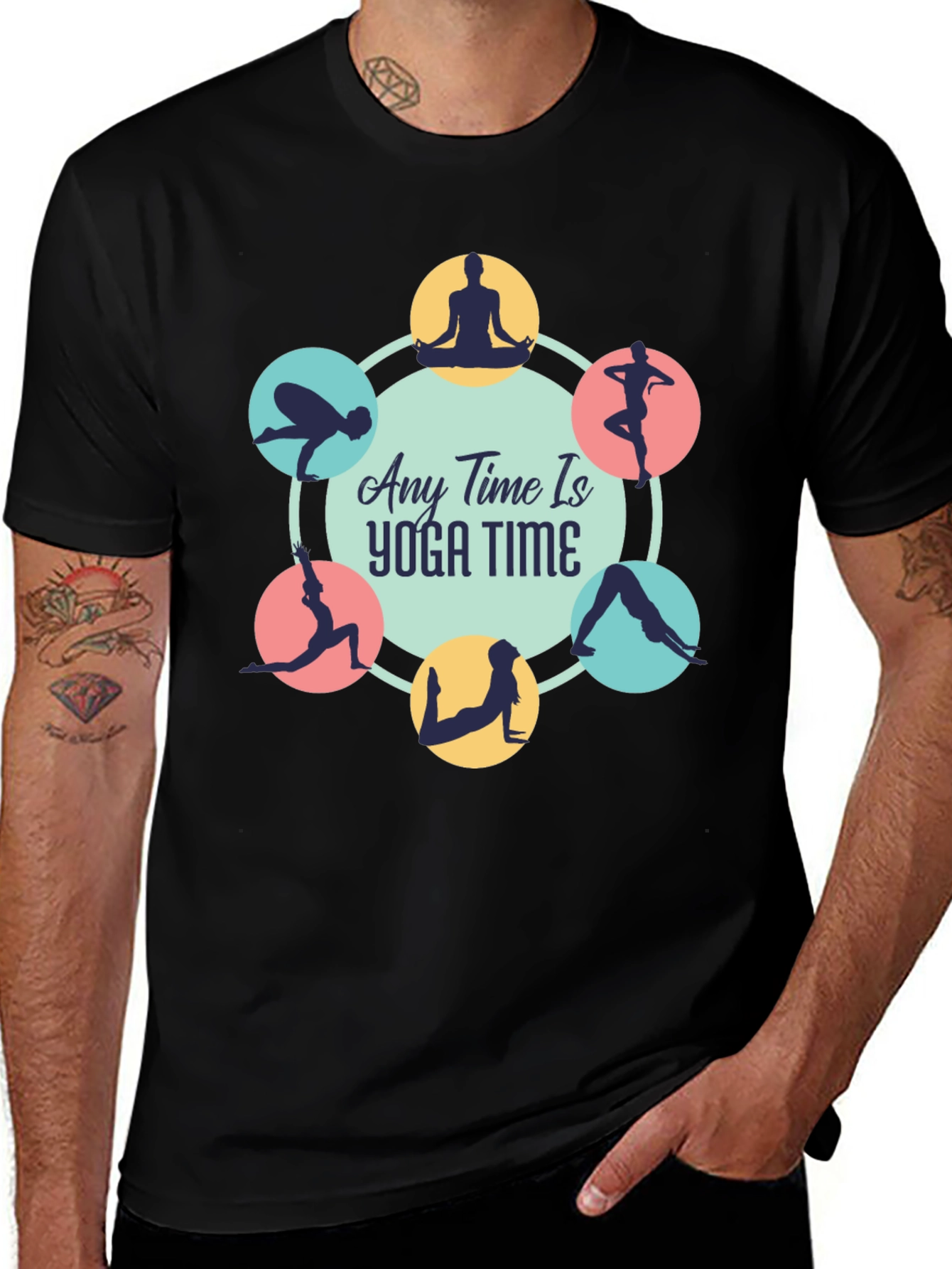 Variant 17 of Yoga Time T-Shirt - Any Time Is Yoga Time