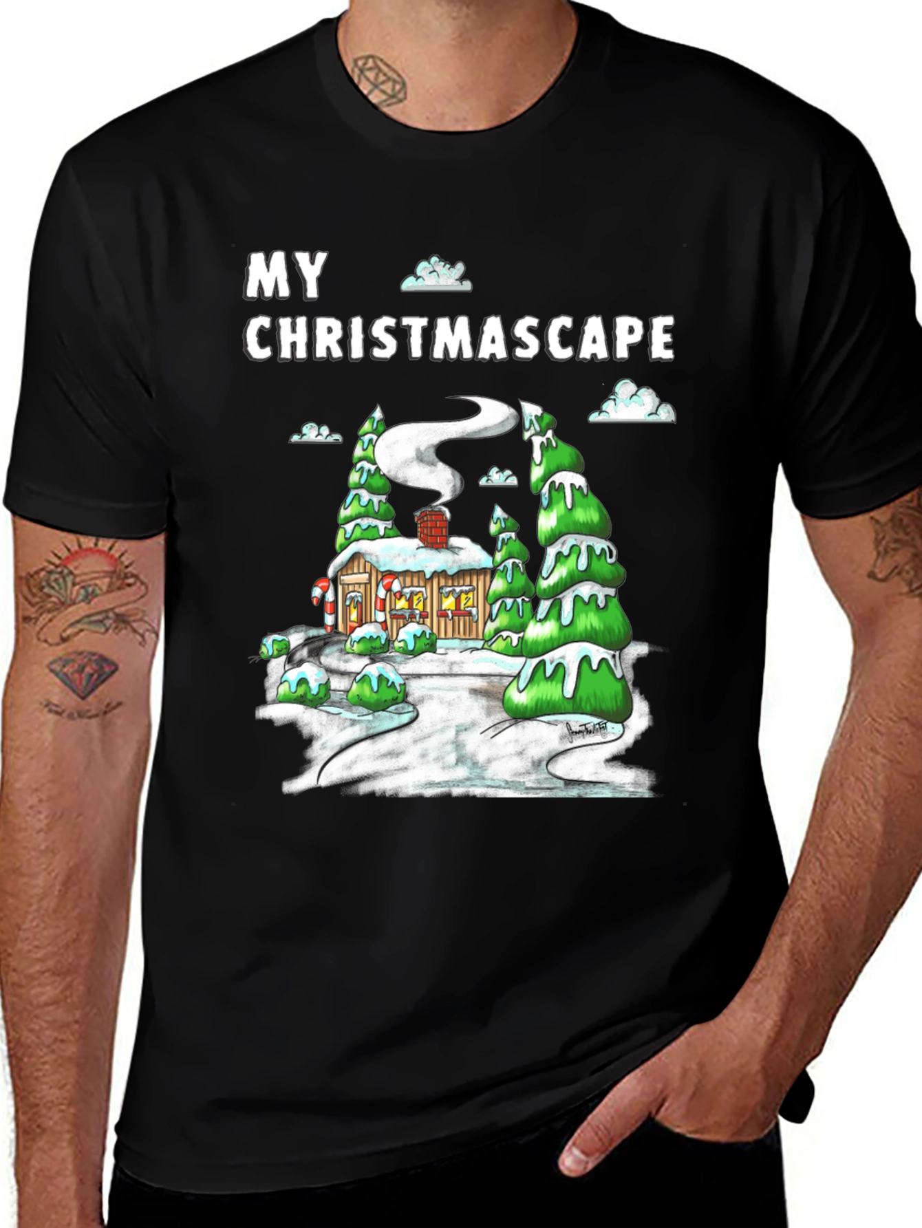 My Christmascape Graphic T-Shirt