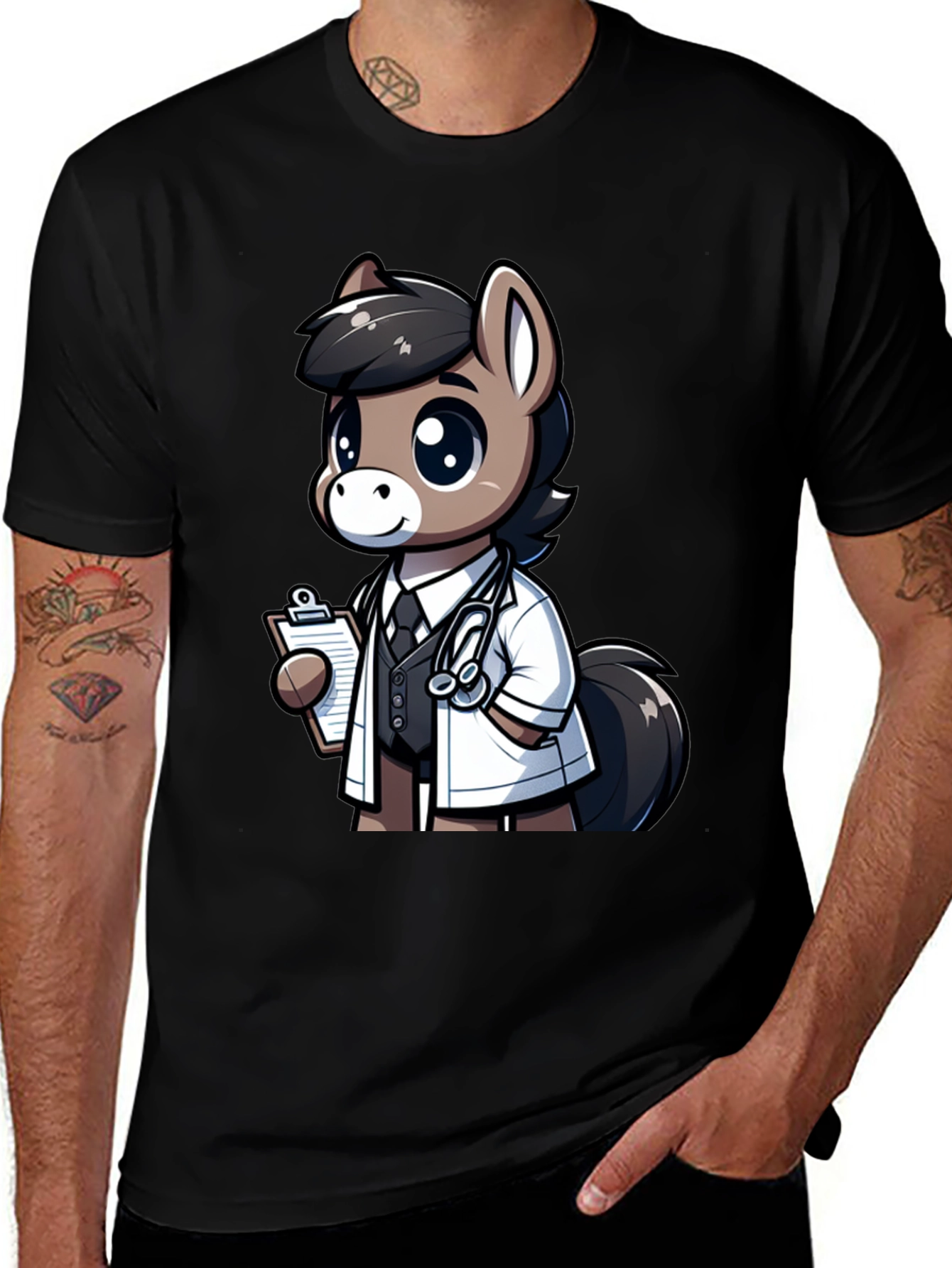 Variant 26 of Doctor Horse Cartoon T-Shirt