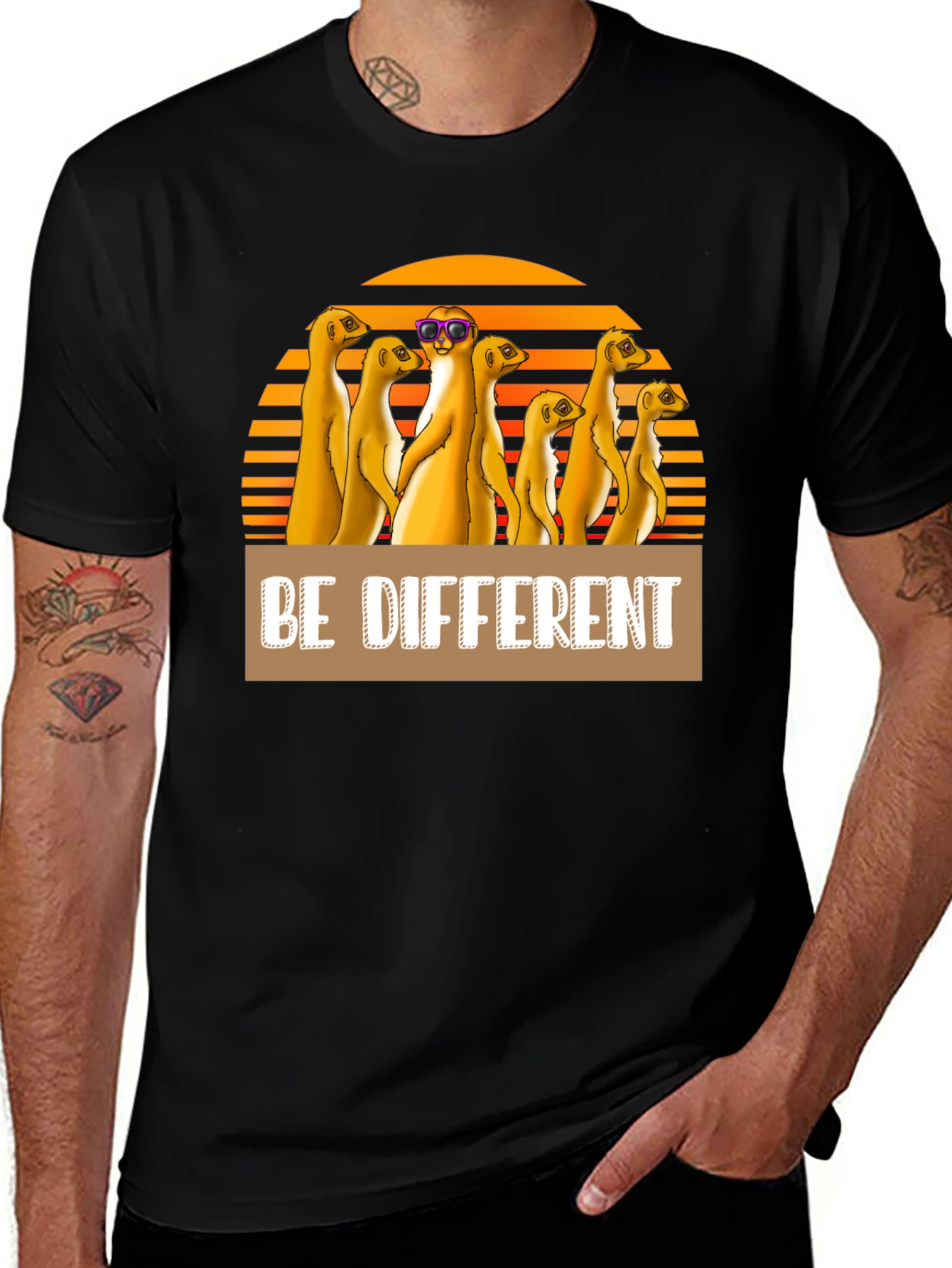 Variant 30 of Be Different Meerkat T-Shirt