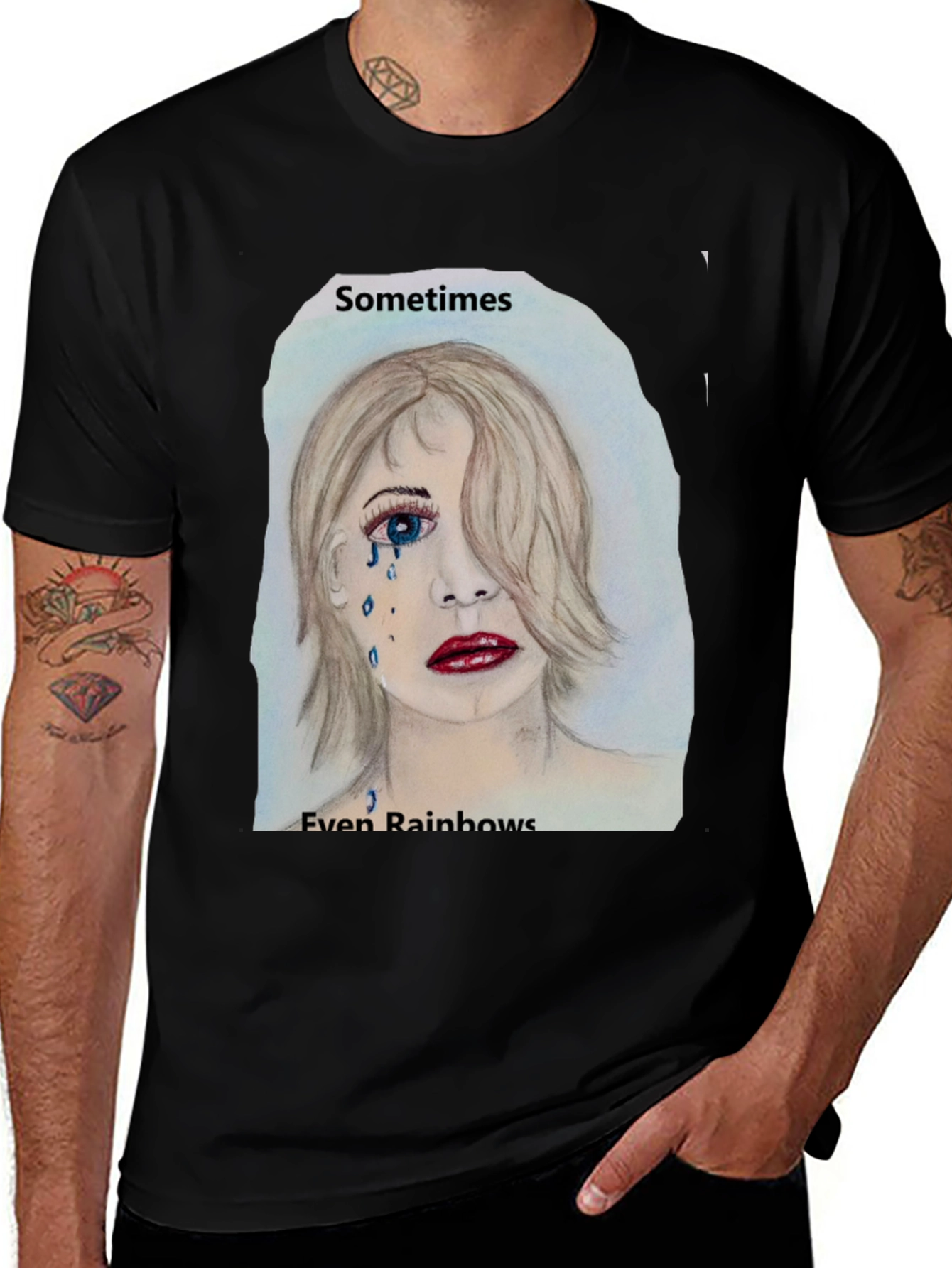 Variant 8 of Sometimes Even Rainbows Graphic Tee