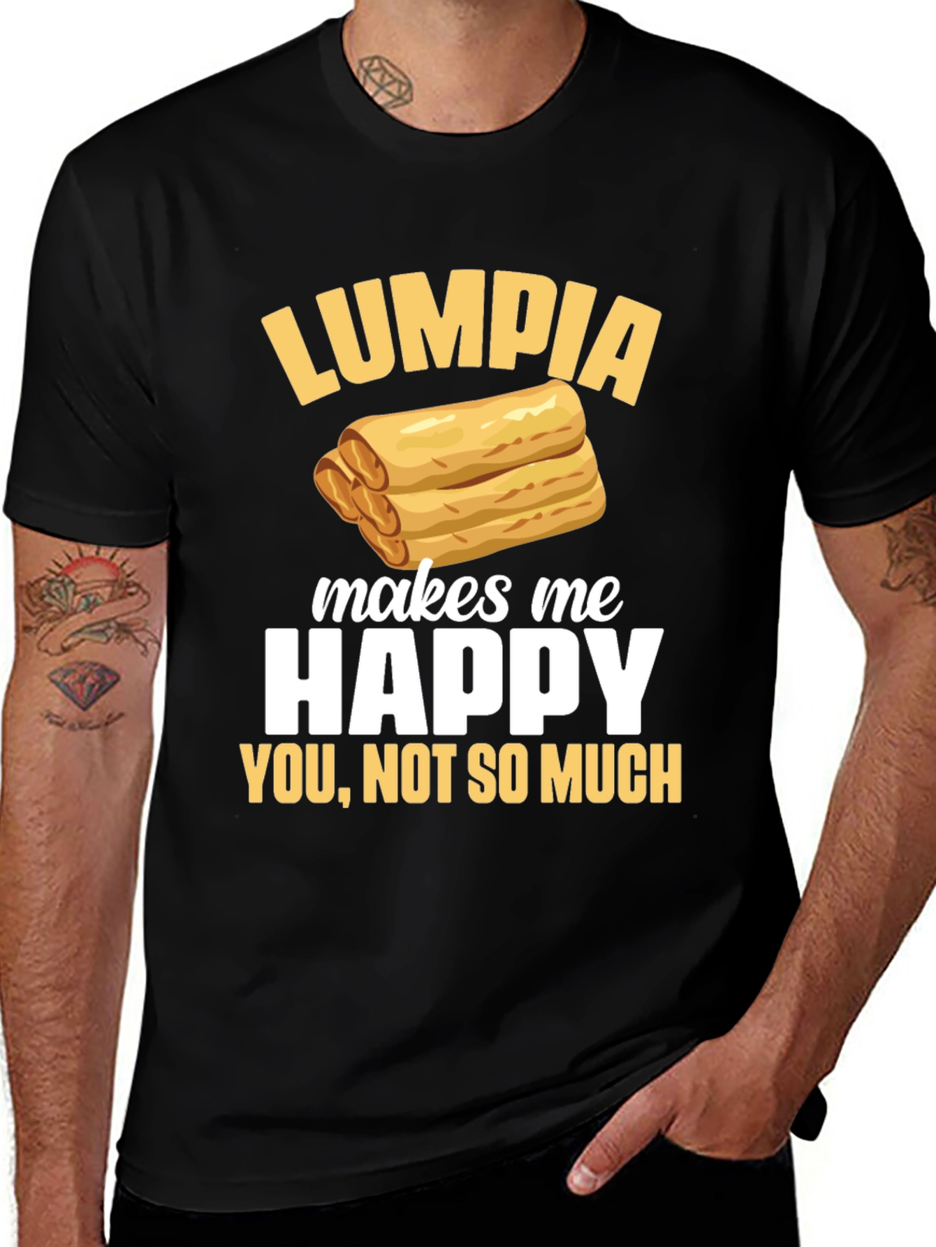 Variant 22 of Lumpia Makes Me Happy T-Shirt