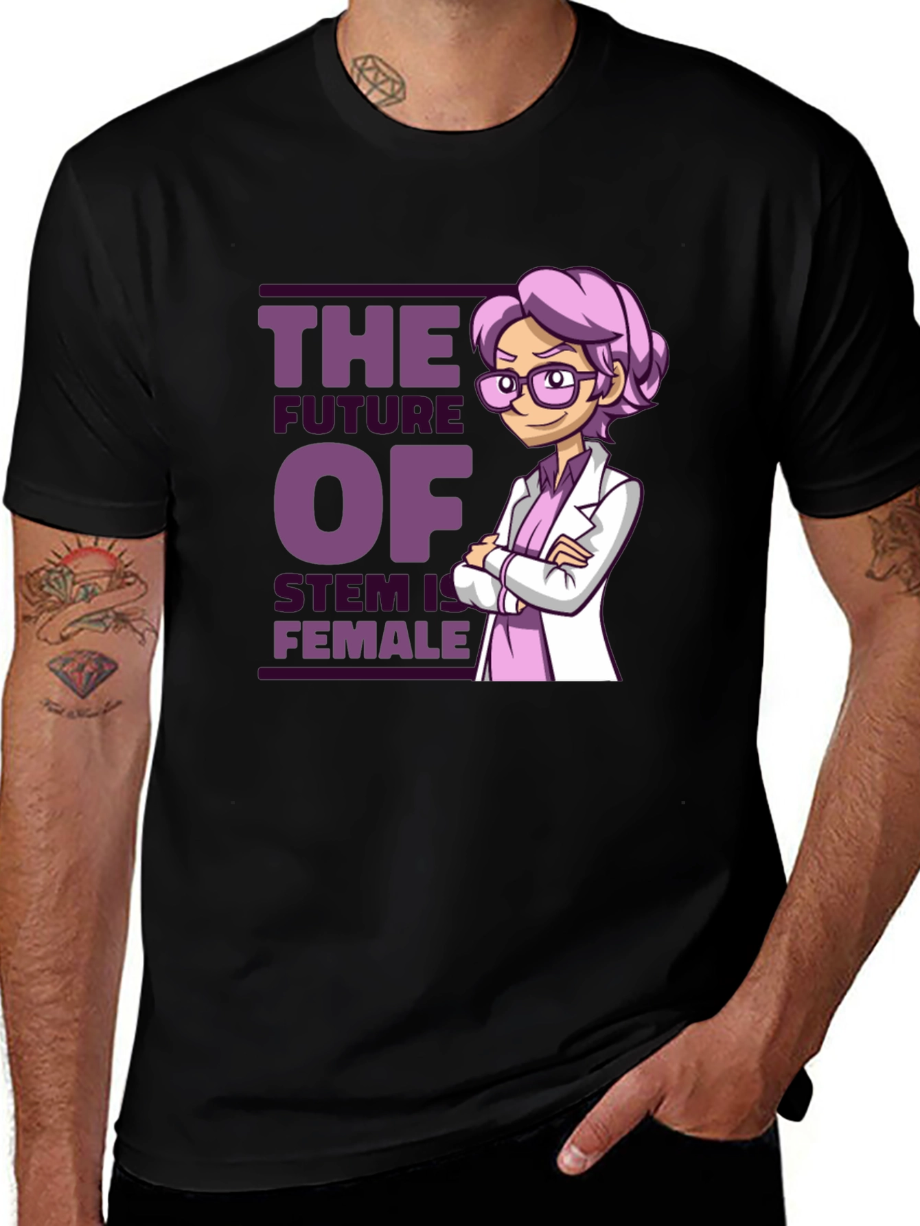 STEM Female Future T-Shirt - Science Tee