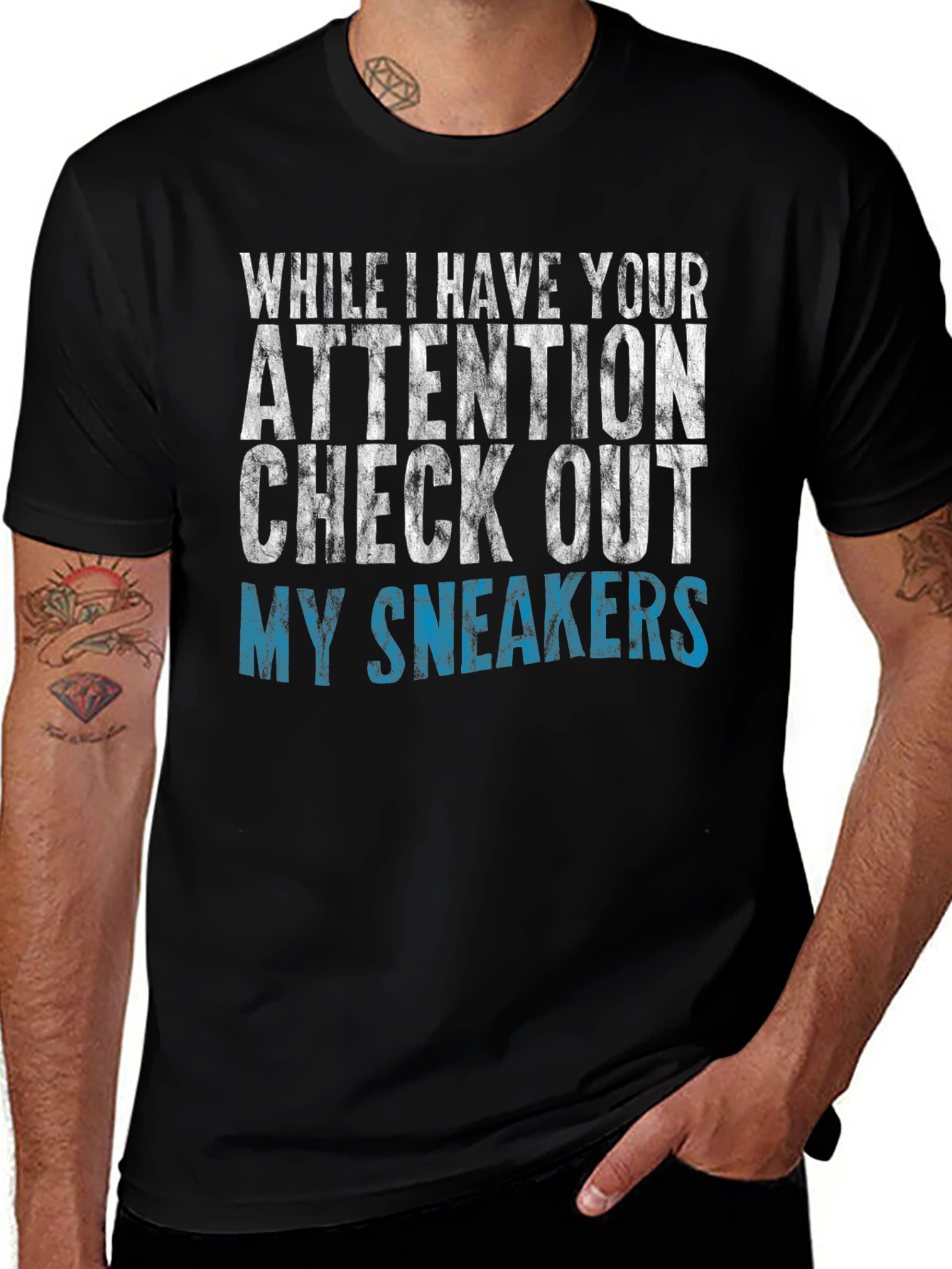 Variant 4 of Attention Sneakers Graphic T-Shirt