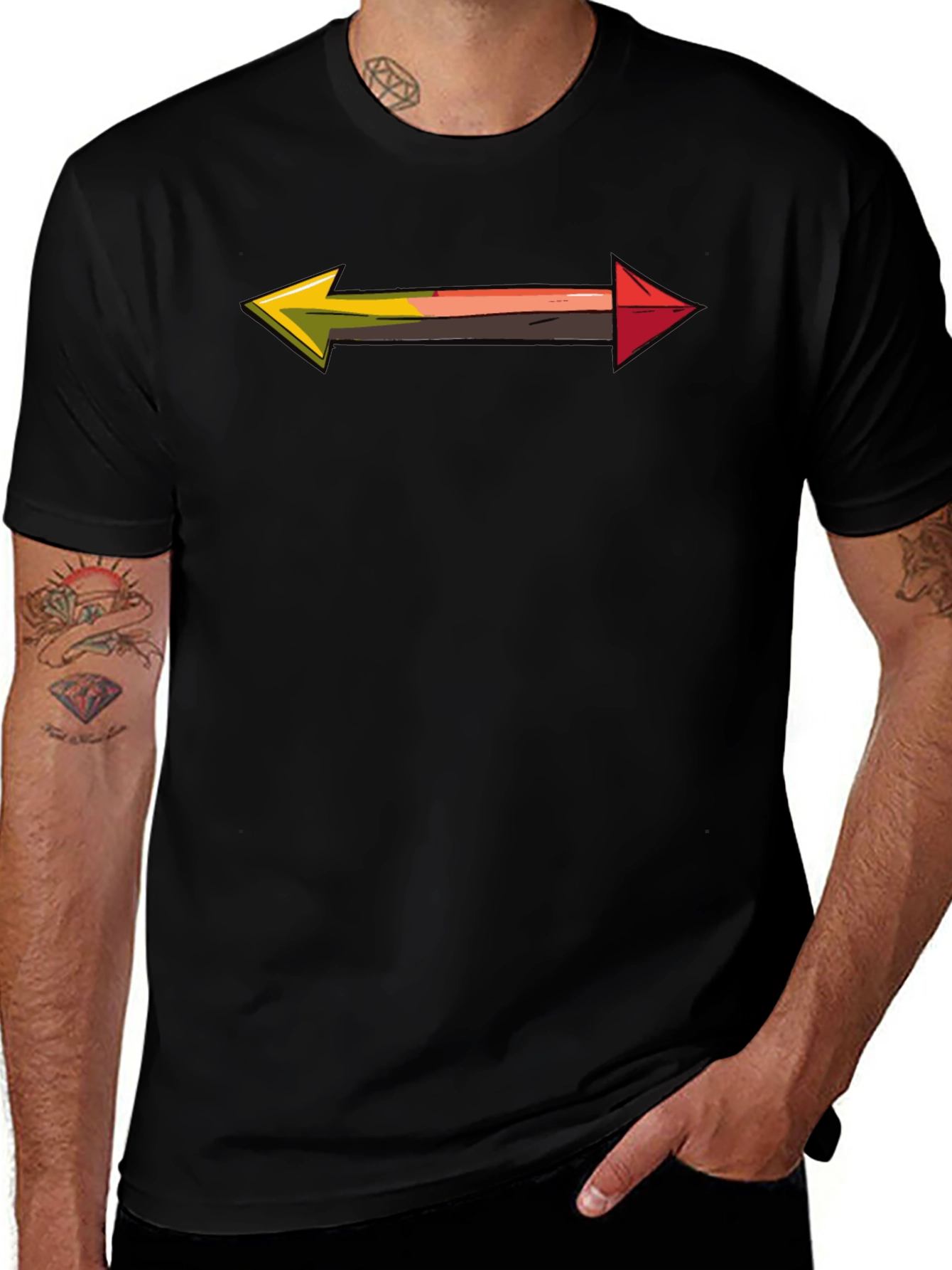 Variant 13 of Arrow Graphic Tee - Directional Style
