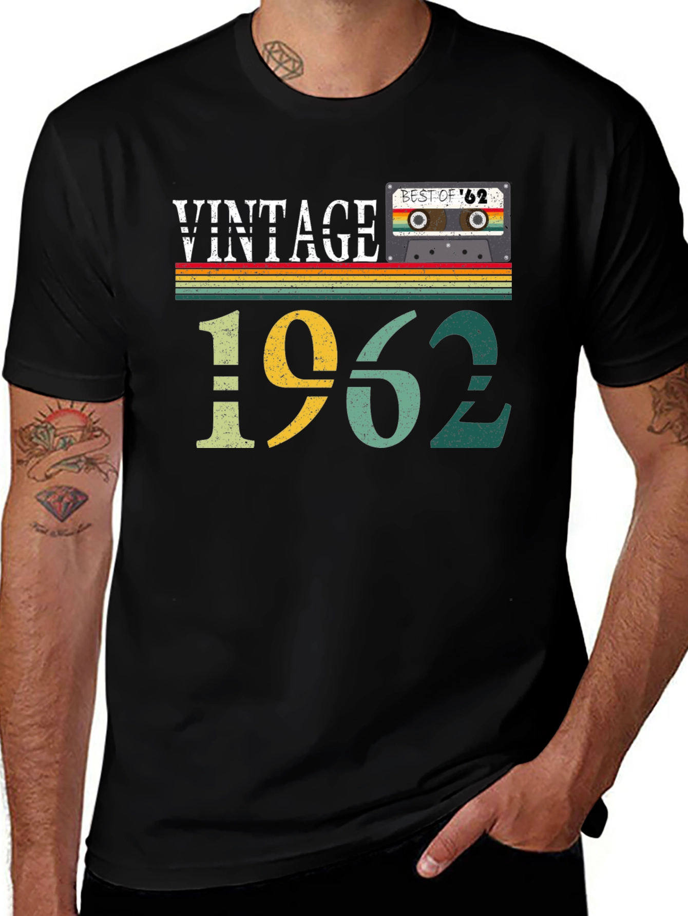 Variant 30 of Vintage 1962 Cassette Tape T-Shirt