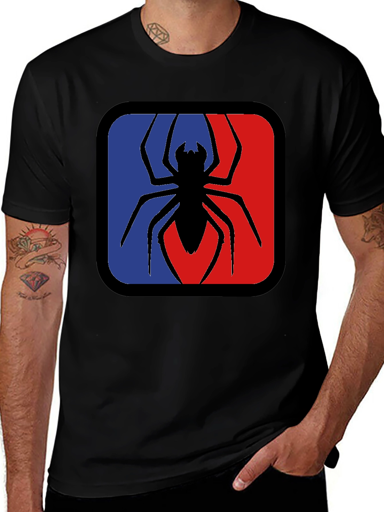 Variant 6 of Spider Logo Black T-Shirt