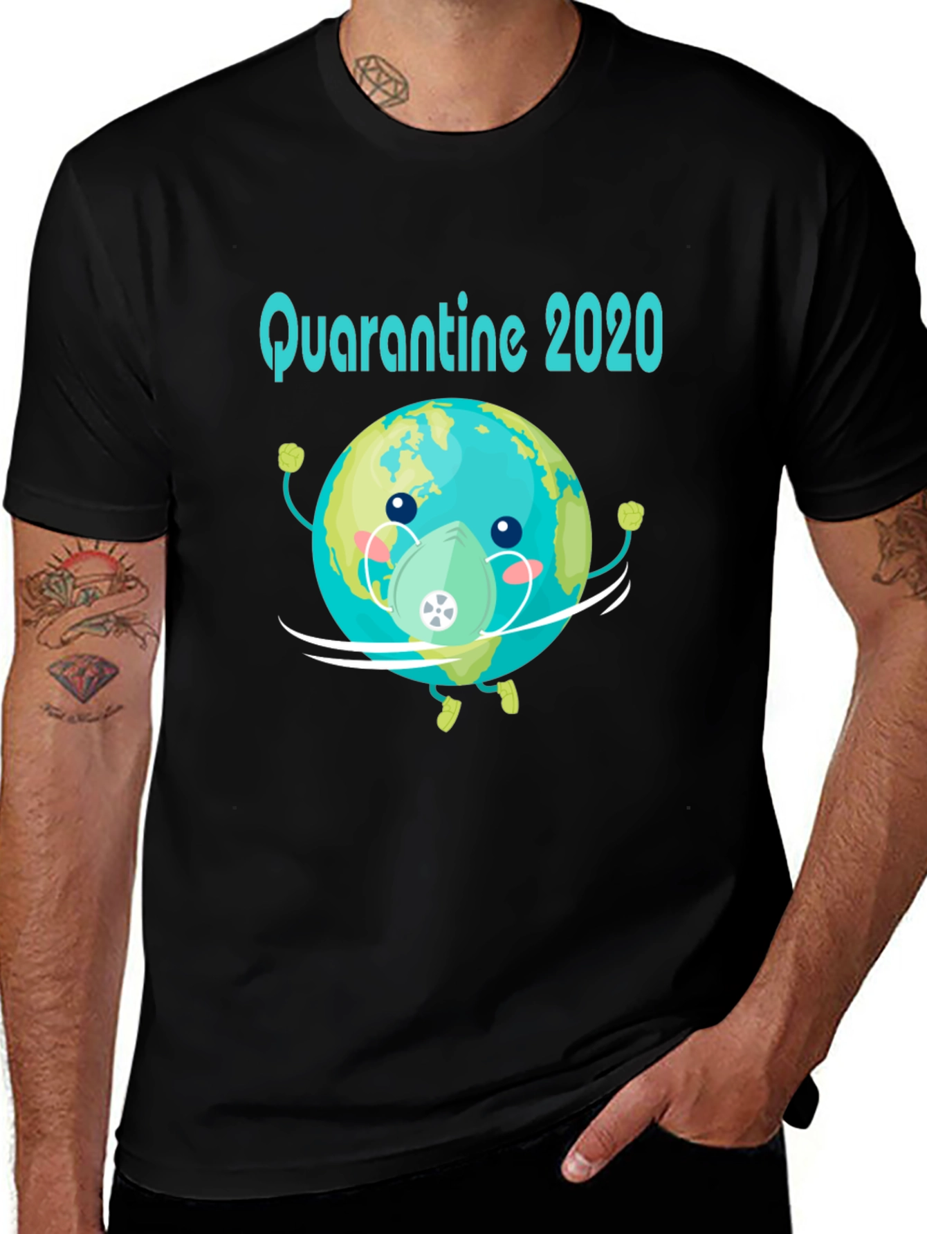 Variant 20 of Quarantine 2020 Graphic T-Shirt - Global Pandemic Tee