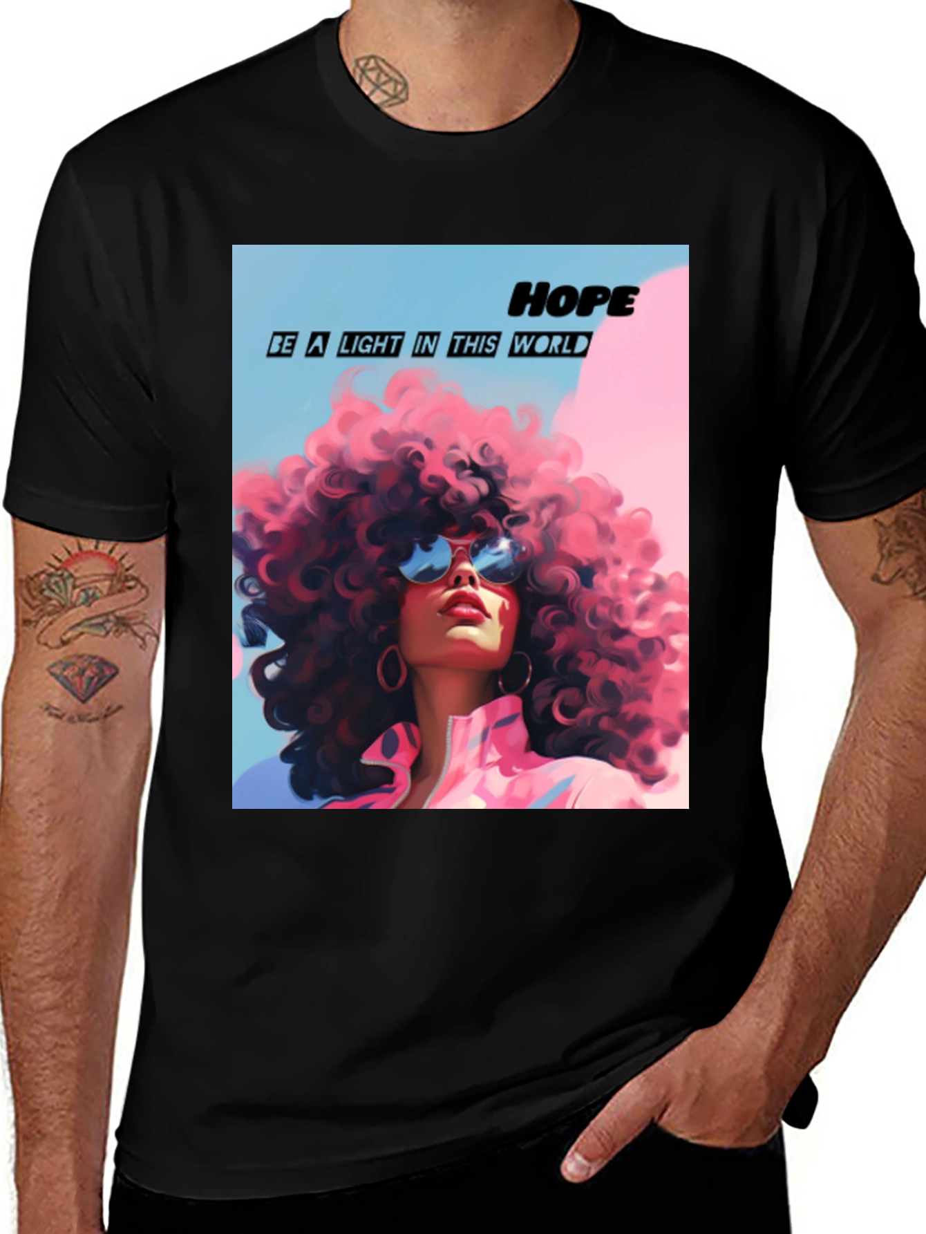 Hope Graphic Tee: Be a Light in This World