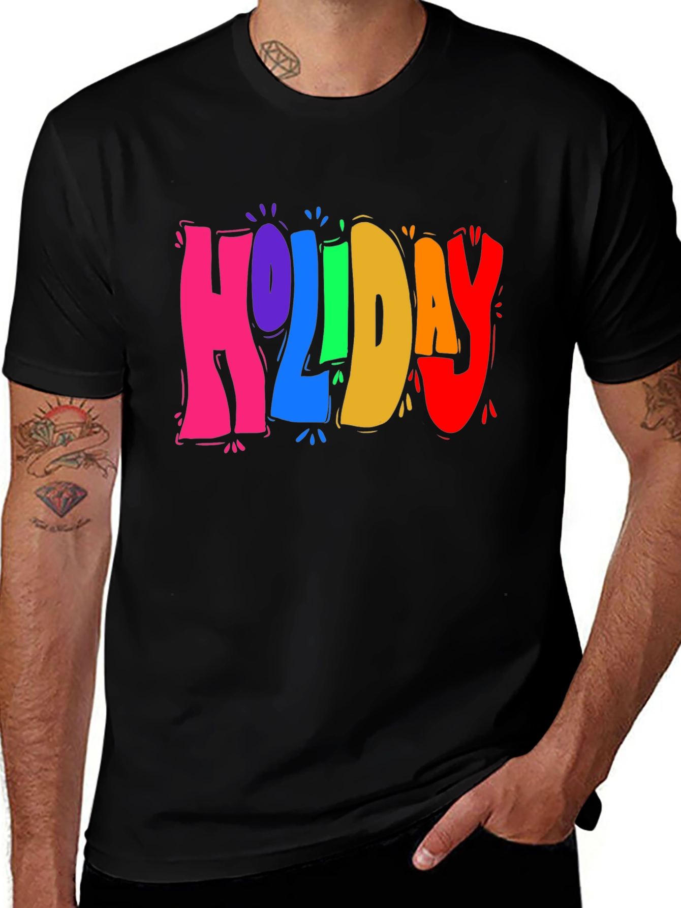 Variant 27 of Colorful Holiday T-Shirt - Fun & Festive Design