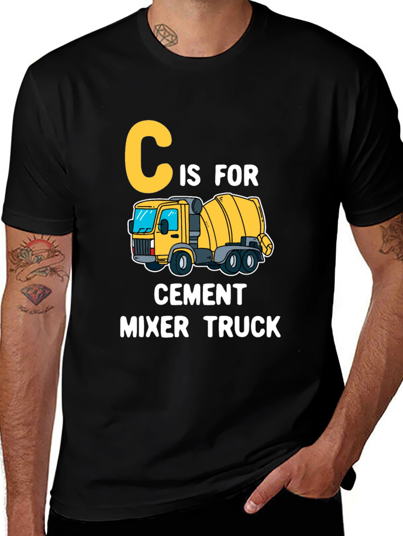 C is for Cement Mixer Truck Kids' T-Shirt