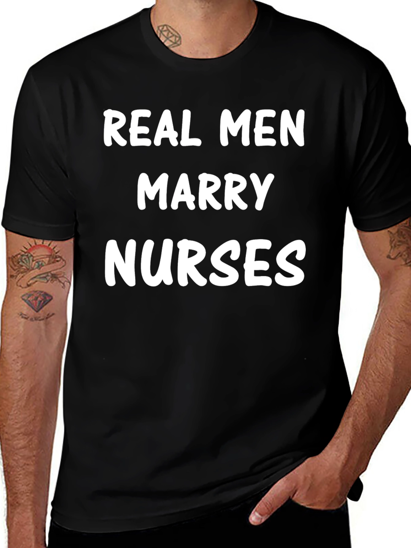 Variant 19 of Real Men Marry Nurses T-Shirt
