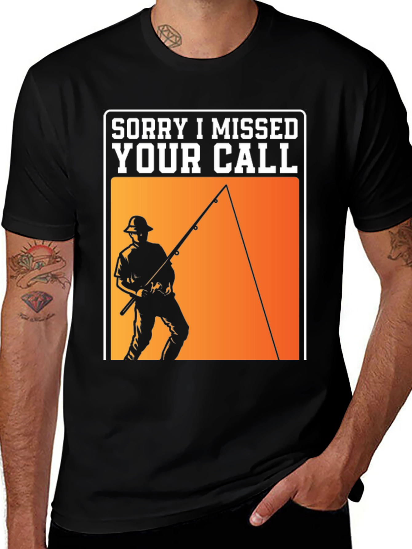 Variant 14 of Sorry I Missed Your Call Fishing T-Shirt